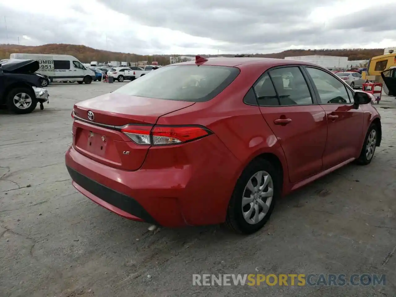 4 Photograph of a damaged car JTDEPRAE2LJ028249 TOYOTA COROLLA 2020