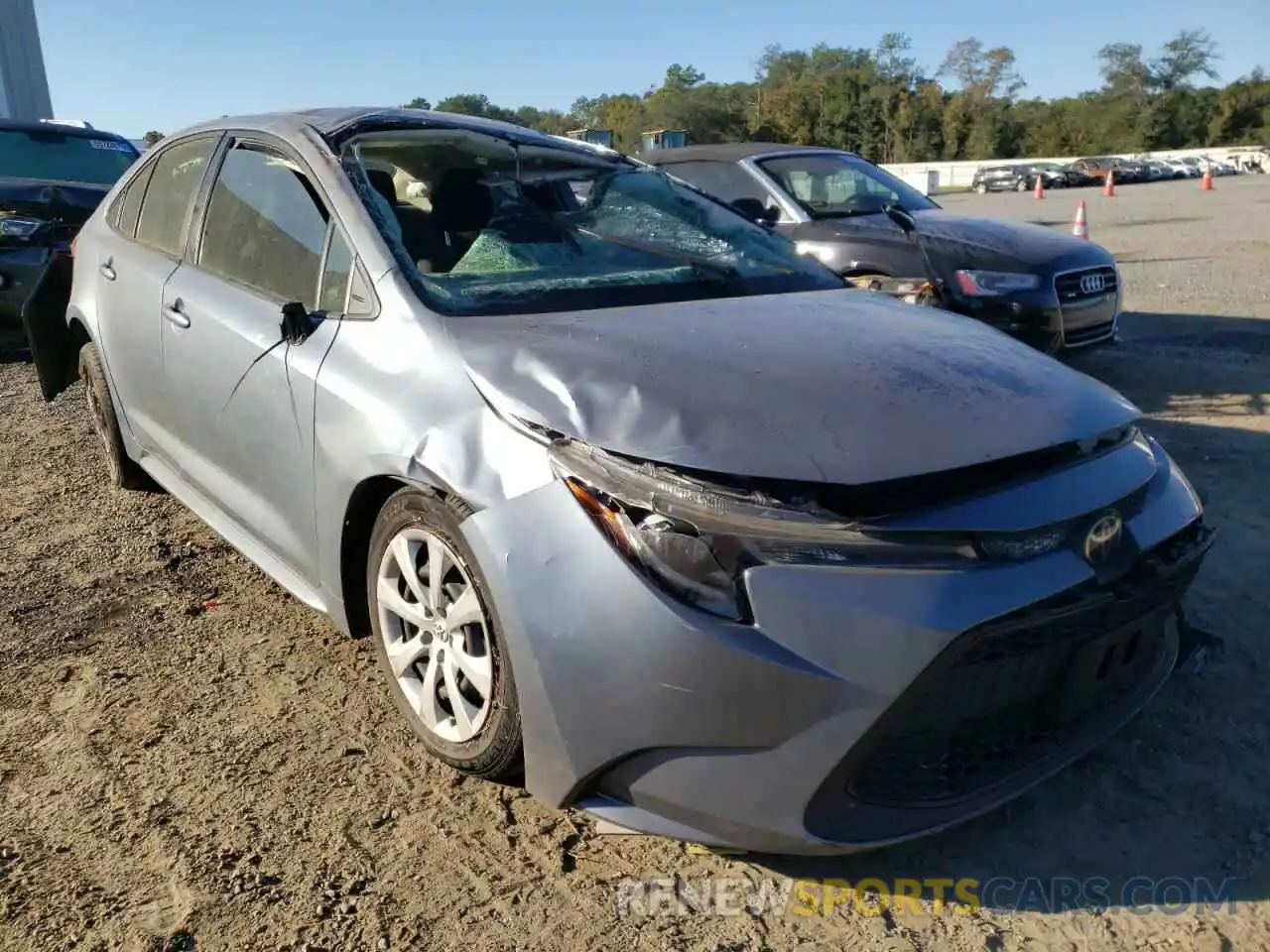 1 Photograph of a damaged car JTDEPRAE2LJ028350 TOYOTA COROLLA 2020