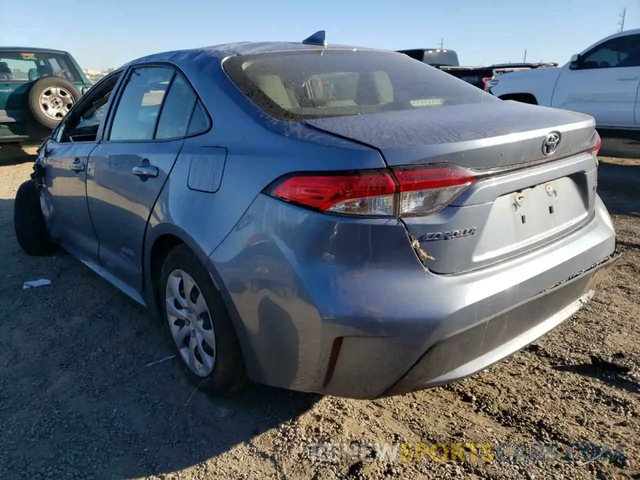 3 Photograph of a damaged car JTDEPRAE2LJ028350 TOYOTA COROLLA 2020