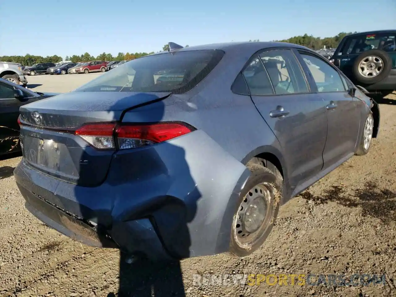 4 Photograph of a damaged car JTDEPRAE2LJ028350 TOYOTA COROLLA 2020