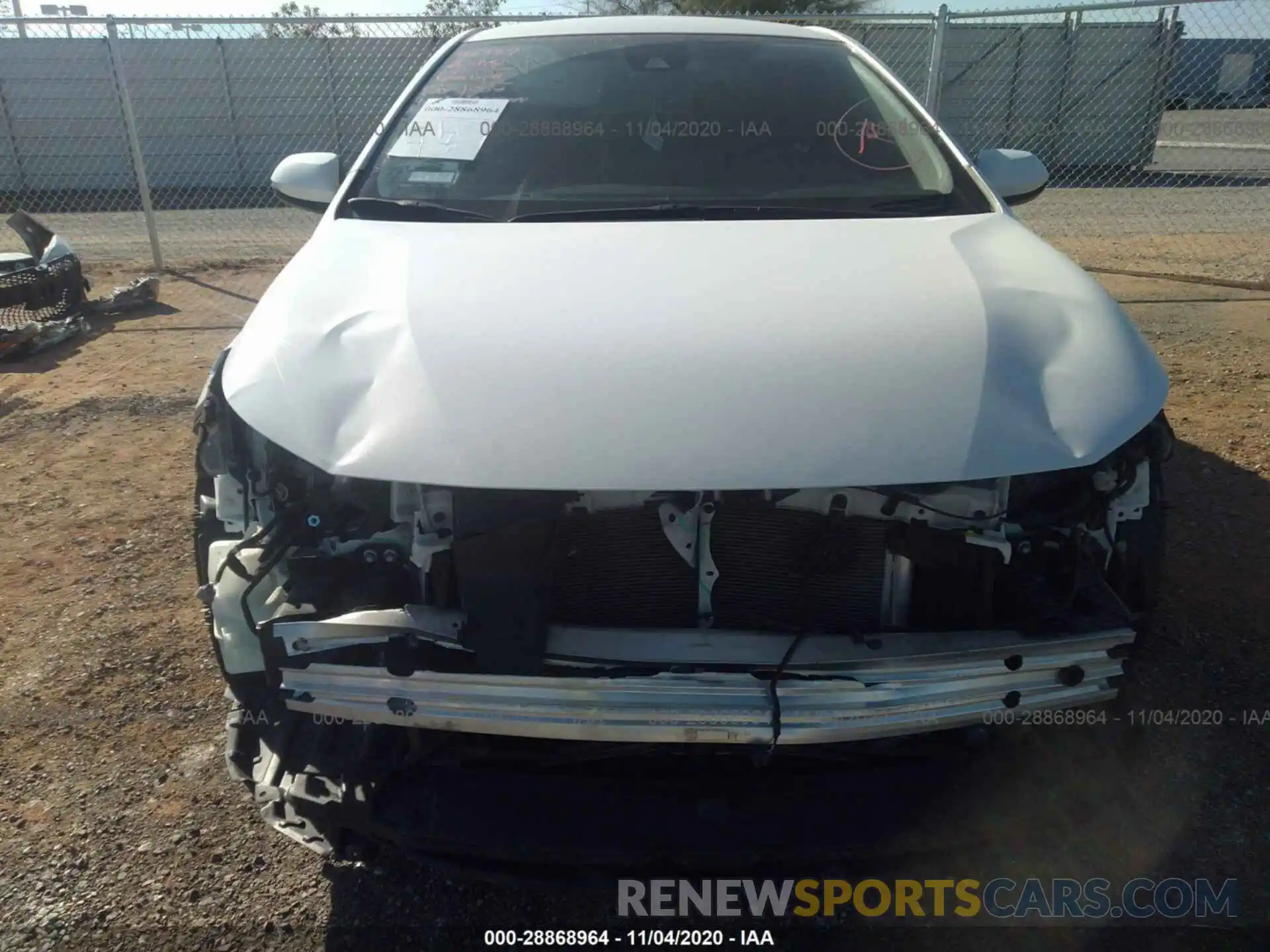 6 Photograph of a damaged car JTDEPRAE2LJ028591 TOYOTA COROLLA 2020