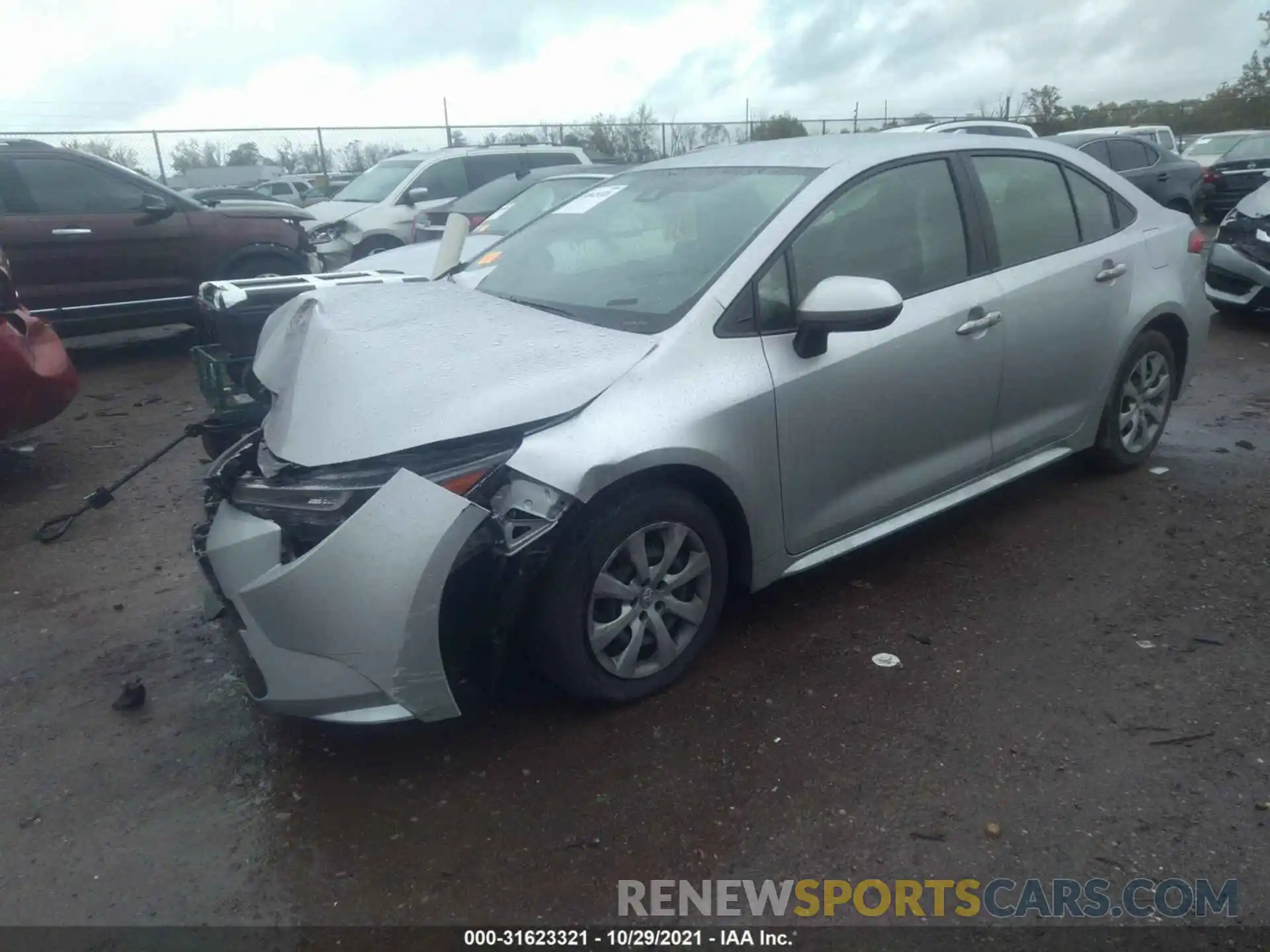 2 Photograph of a damaged car JTDEPRAE2LJ028655 TOYOTA COROLLA 2020