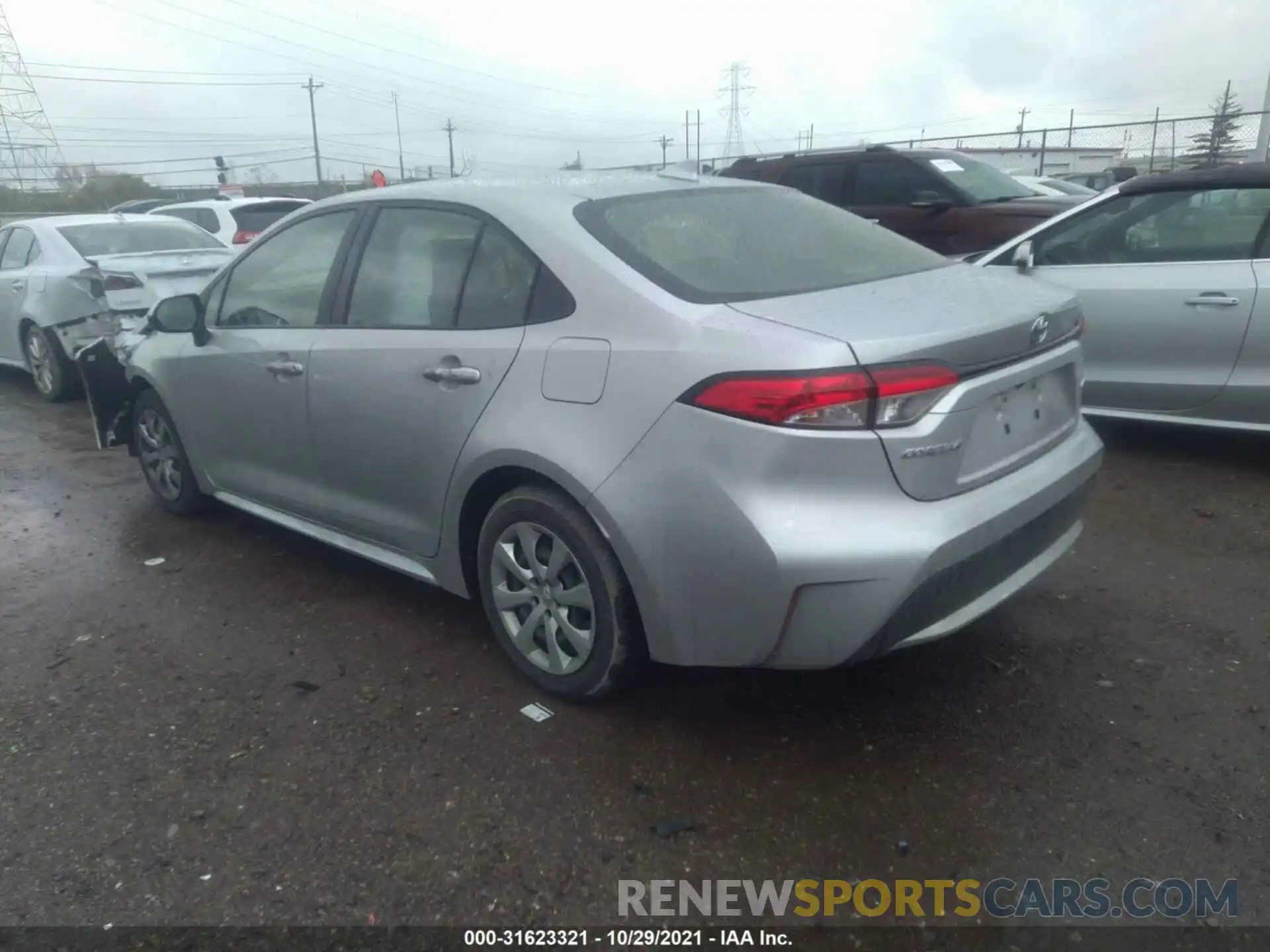 3 Photograph of a damaged car JTDEPRAE2LJ028655 TOYOTA COROLLA 2020