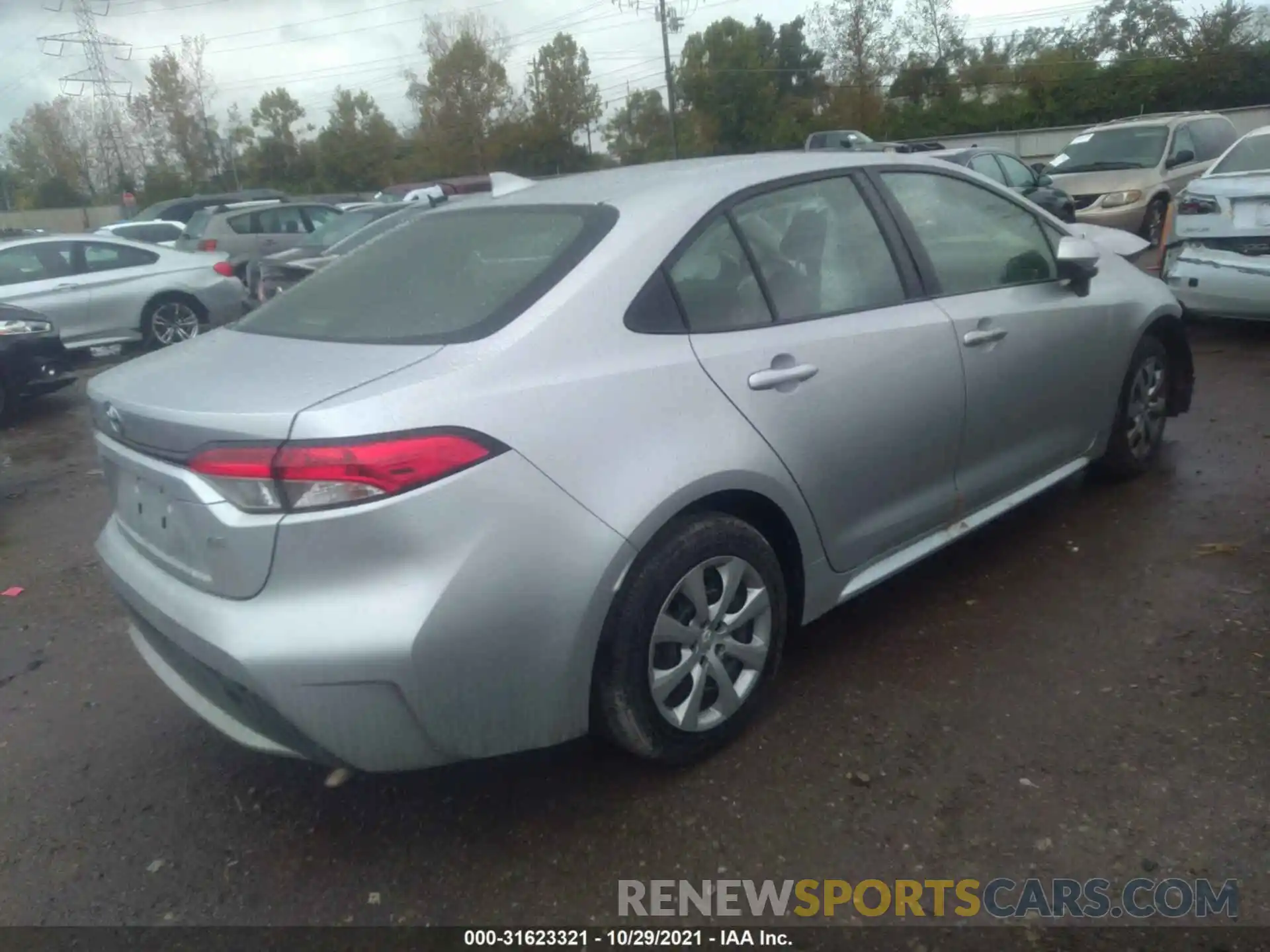 4 Photograph of a damaged car JTDEPRAE2LJ028655 TOYOTA COROLLA 2020