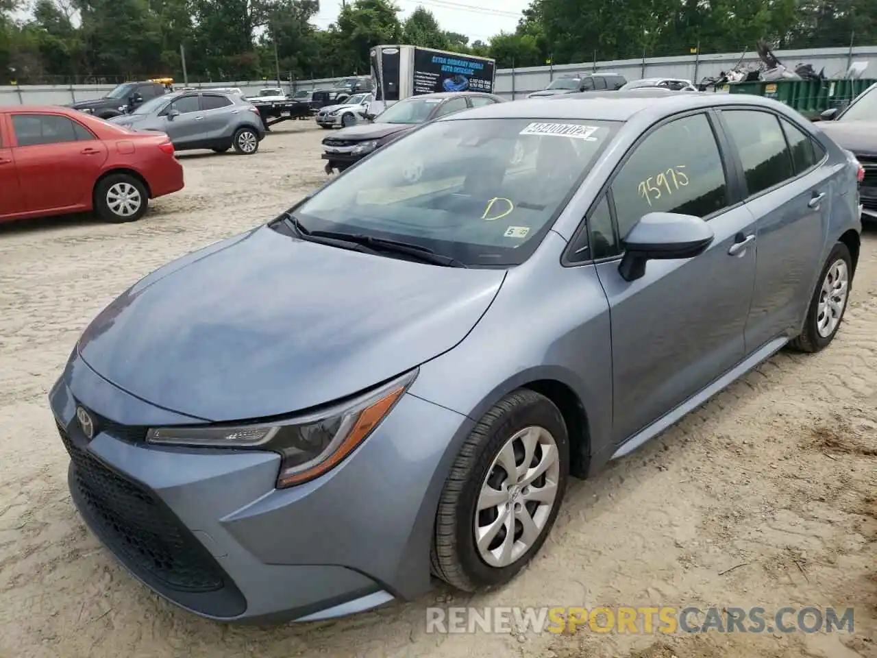 2 Photograph of a damaged car JTDEPRAE2LJ028705 TOYOTA COROLLA 2020