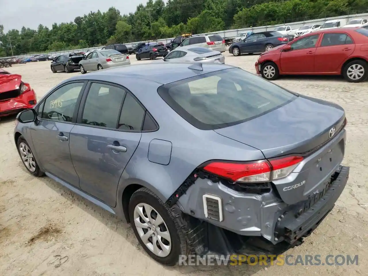 3 Photograph of a damaged car JTDEPRAE2LJ028705 TOYOTA COROLLA 2020