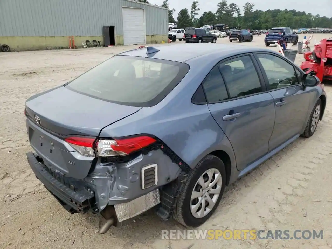 4 Photograph of a damaged car JTDEPRAE2LJ028705 TOYOTA COROLLA 2020