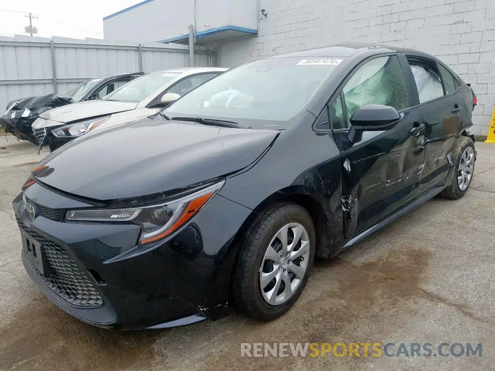 2 Photograph of a damaged car JTDEPRAE2LJ029014 TOYOTA COROLLA 2020