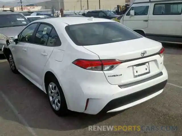 3 Photograph of a damaged car JTDEPRAE2LJ029112 TOYOTA COROLLA 2020