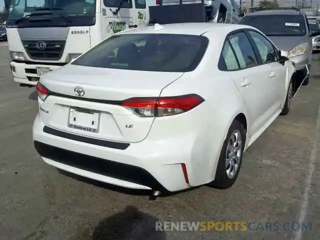 4 Photograph of a damaged car JTDEPRAE2LJ029112 TOYOTA COROLLA 2020