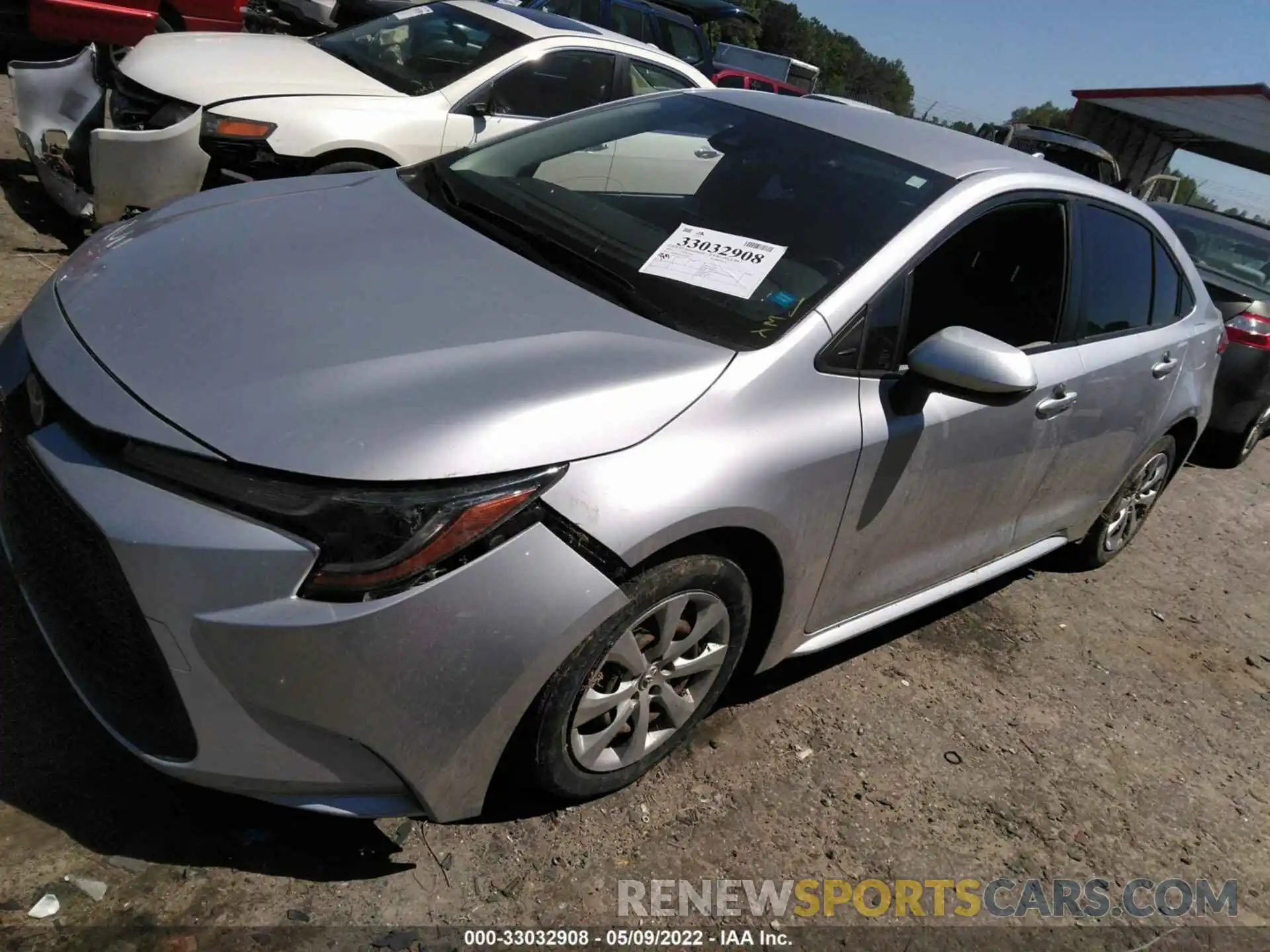 2 Photograph of a damaged car JTDEPRAE2LJ029773 TOYOTA COROLLA 2020