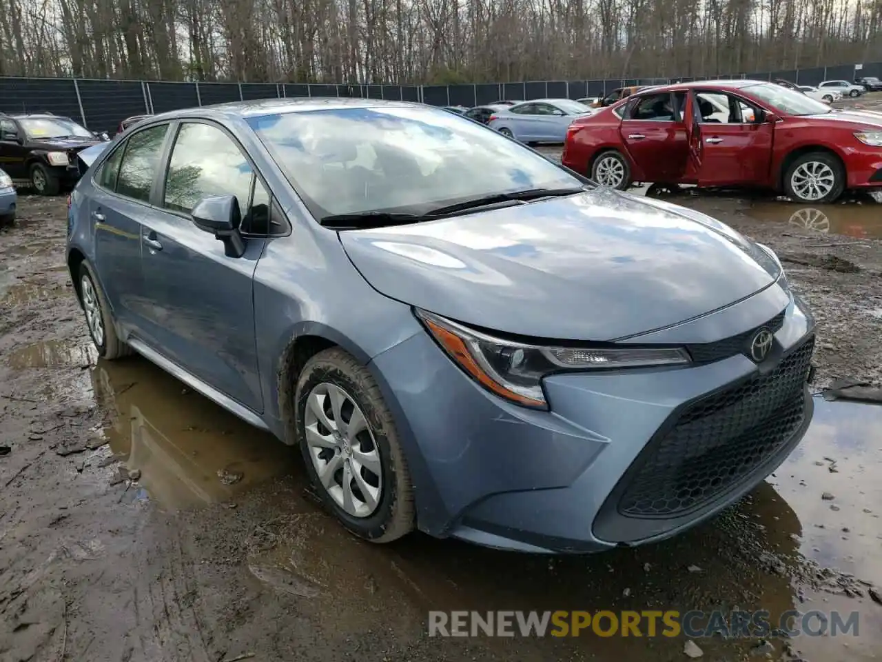 1 Photograph of a damaged car JTDEPRAE2LJ030373 TOYOTA COROLLA 2020