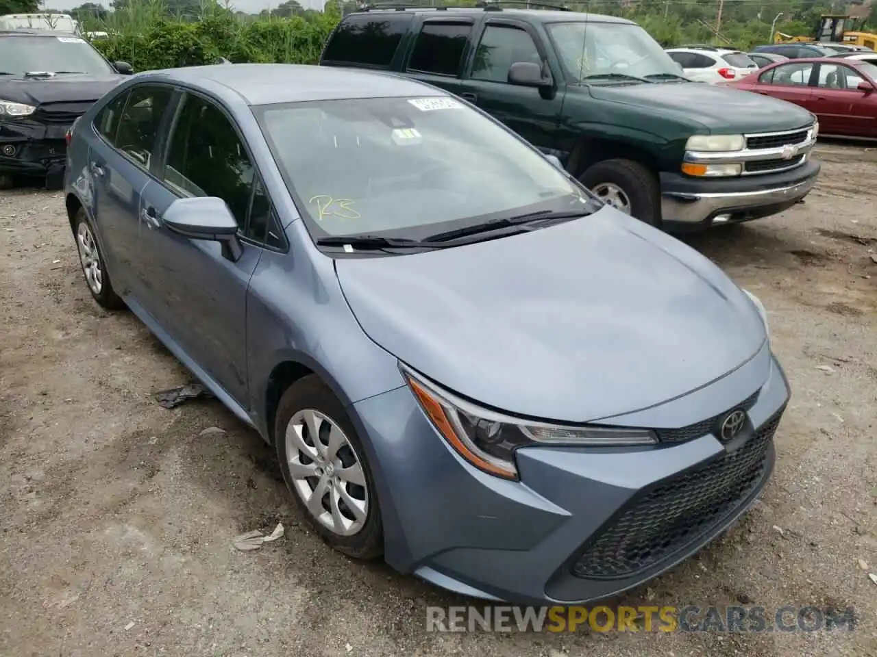 1 Photograph of a damaged car JTDEPRAE2LJ030759 TOYOTA COROLLA 2020