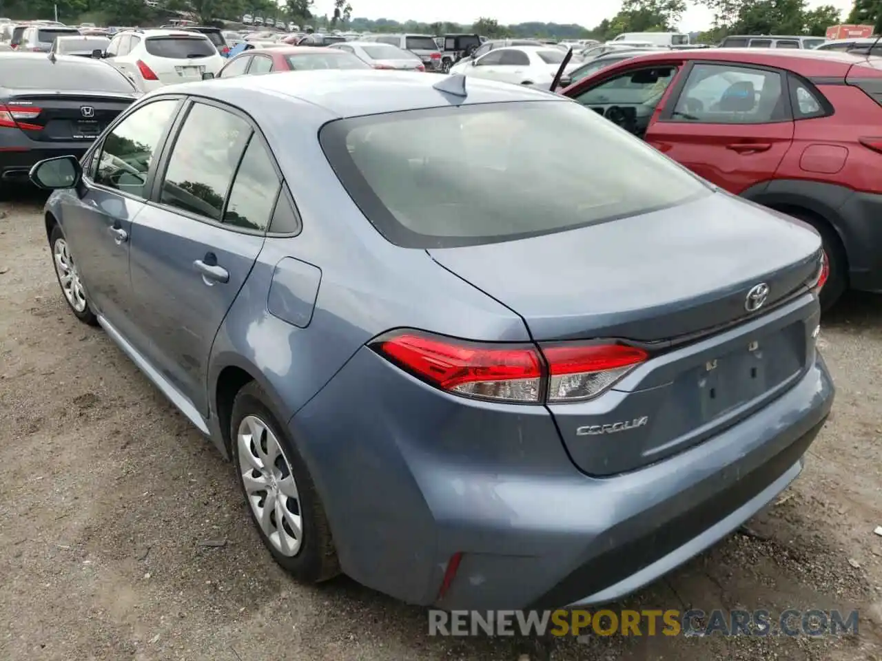 3 Photograph of a damaged car JTDEPRAE2LJ030759 TOYOTA COROLLA 2020