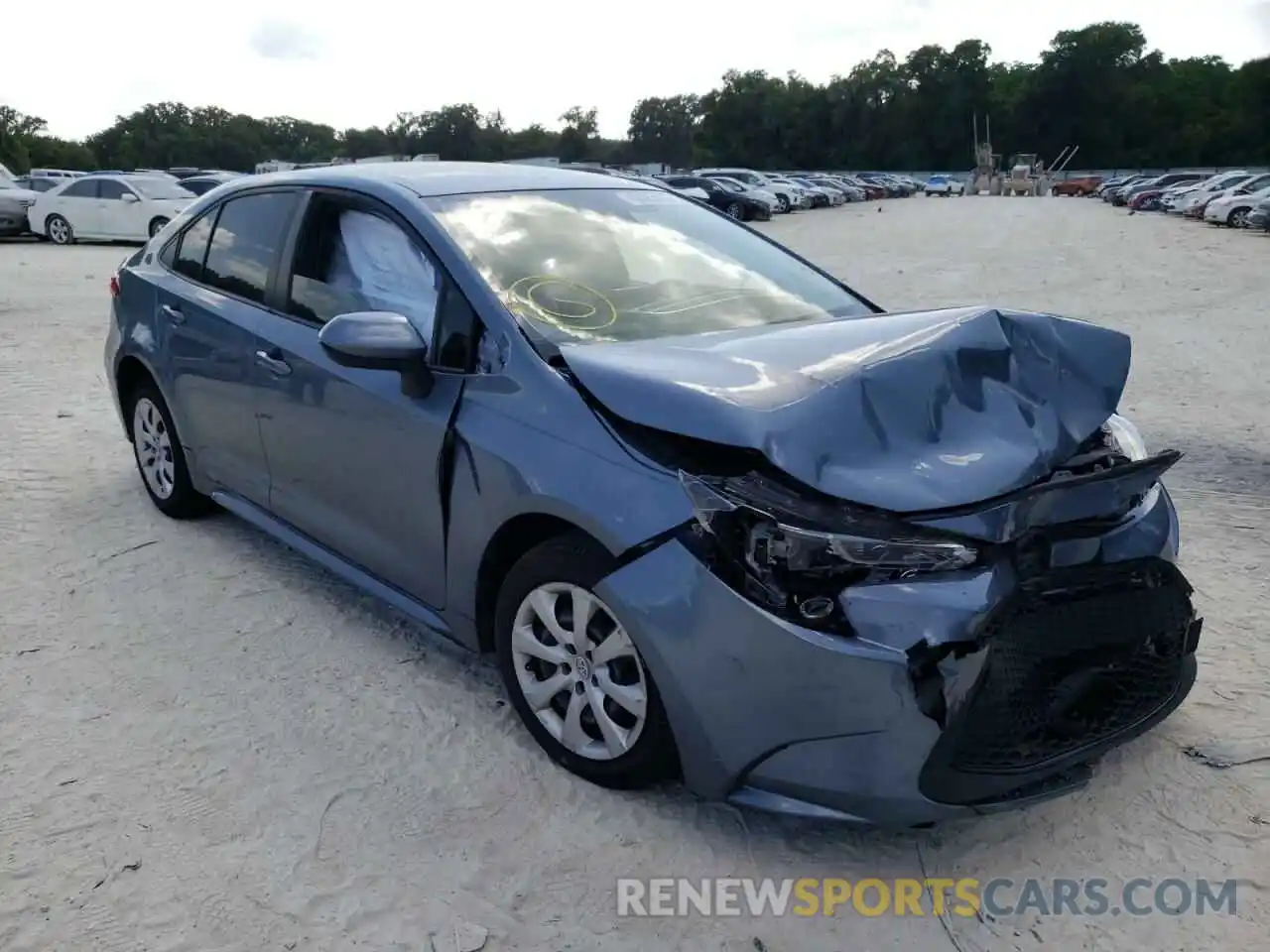 1 Photograph of a damaged car JTDEPRAE2LJ030857 TOYOTA COROLLA 2020