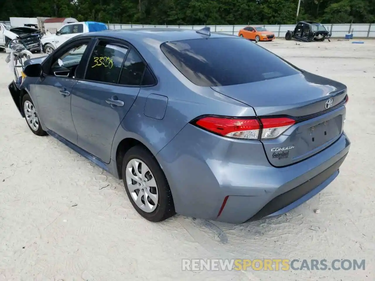 3 Photograph of a damaged car JTDEPRAE2LJ030857 TOYOTA COROLLA 2020