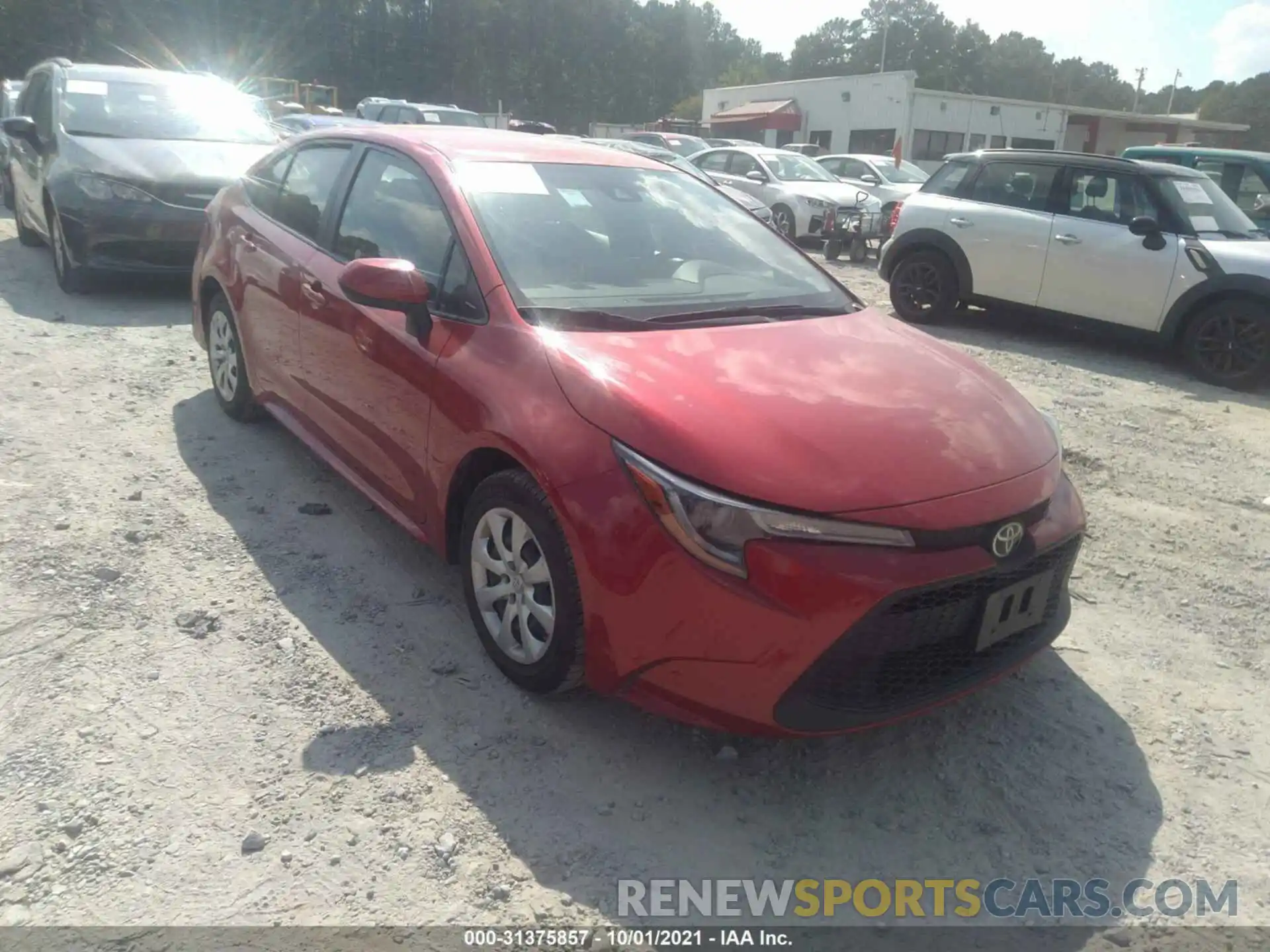 1 Photograph of a damaged car JTDEPRAE2LJ030972 TOYOTA COROLLA 2020