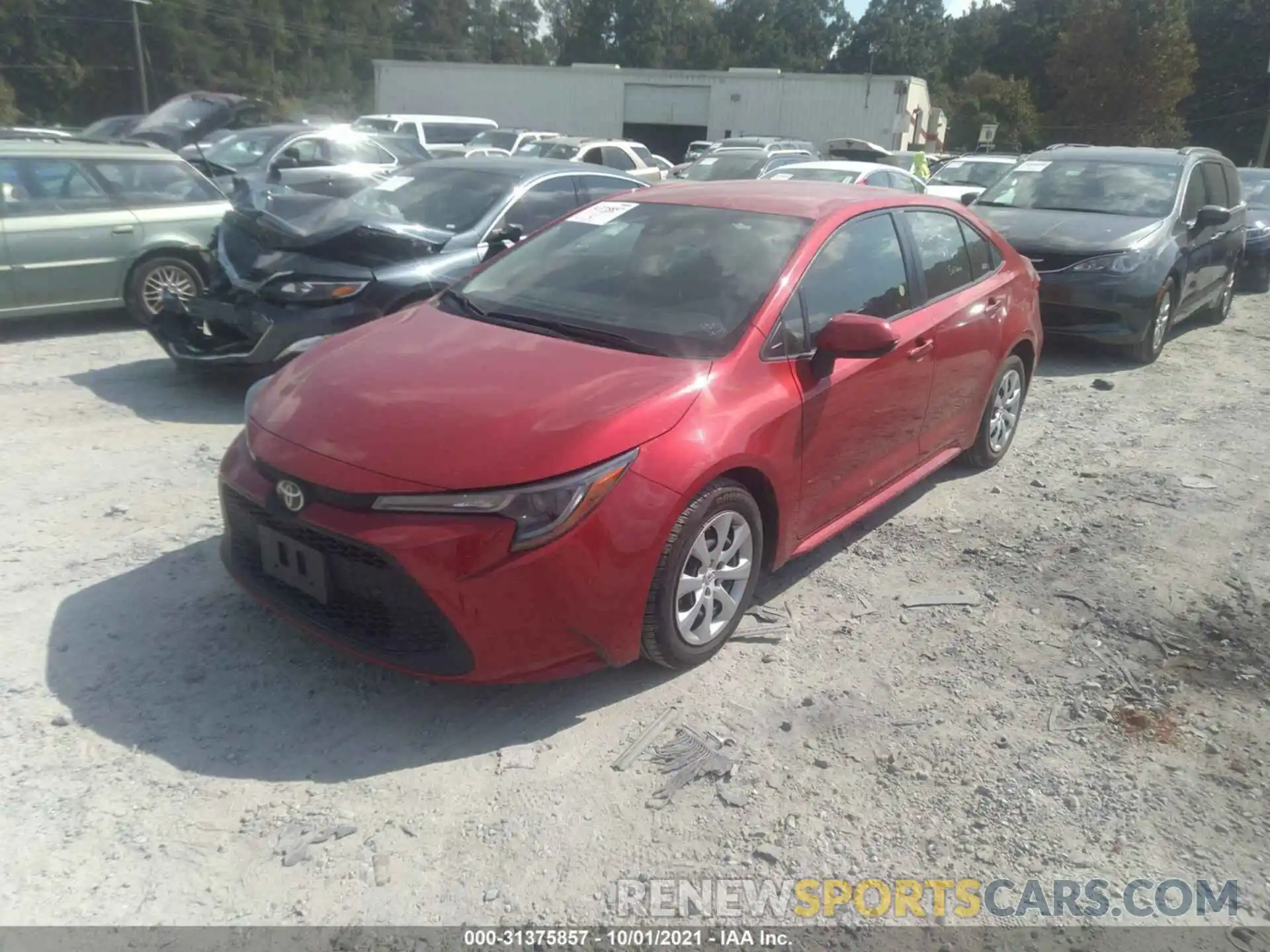 2 Photograph of a damaged car JTDEPRAE2LJ030972 TOYOTA COROLLA 2020