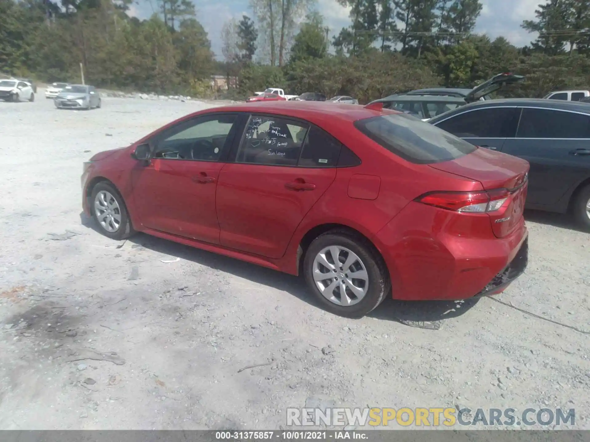 3 Photograph of a damaged car JTDEPRAE2LJ030972 TOYOTA COROLLA 2020