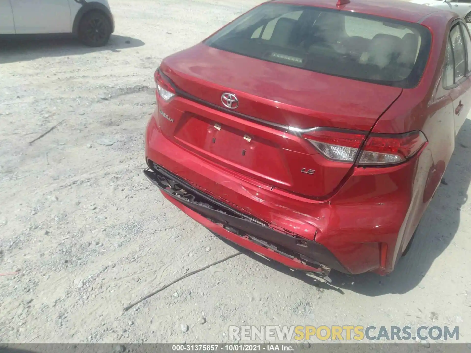 6 Photograph of a damaged car JTDEPRAE2LJ030972 TOYOTA COROLLA 2020