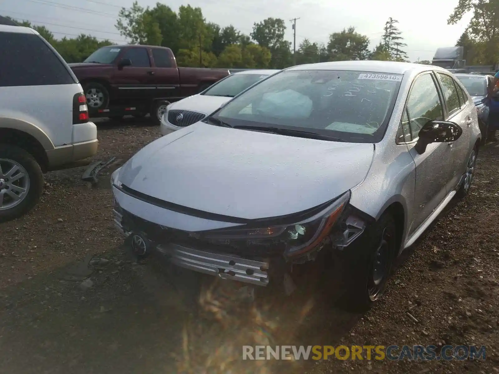 2 Photograph of a damaged car JTDEPRAE2LJ031037 TOYOTA COROLLA 2020