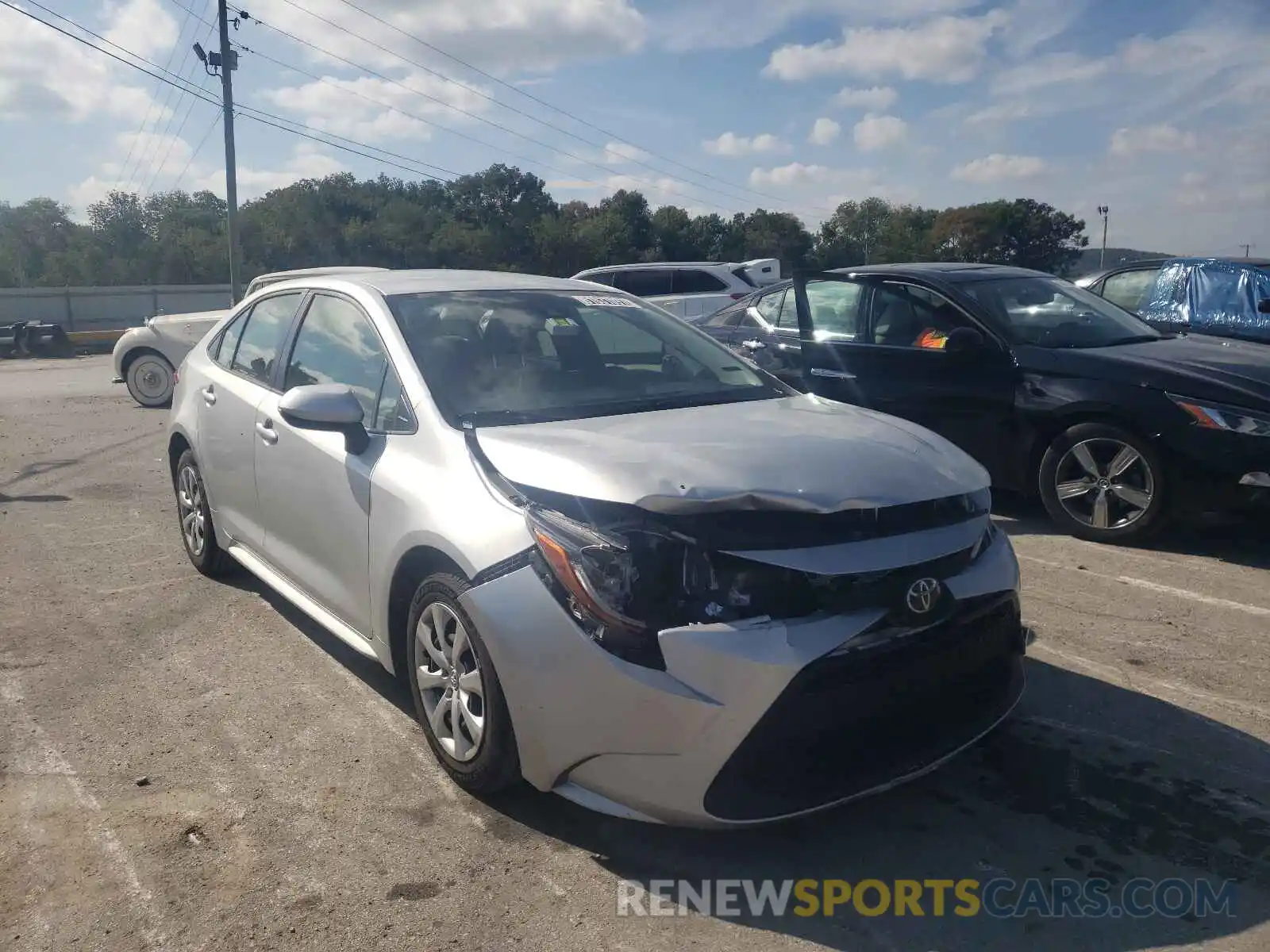 1 Photograph of a damaged car JTDEPRAE2LJ031278 TOYOTA COROLLA 2020