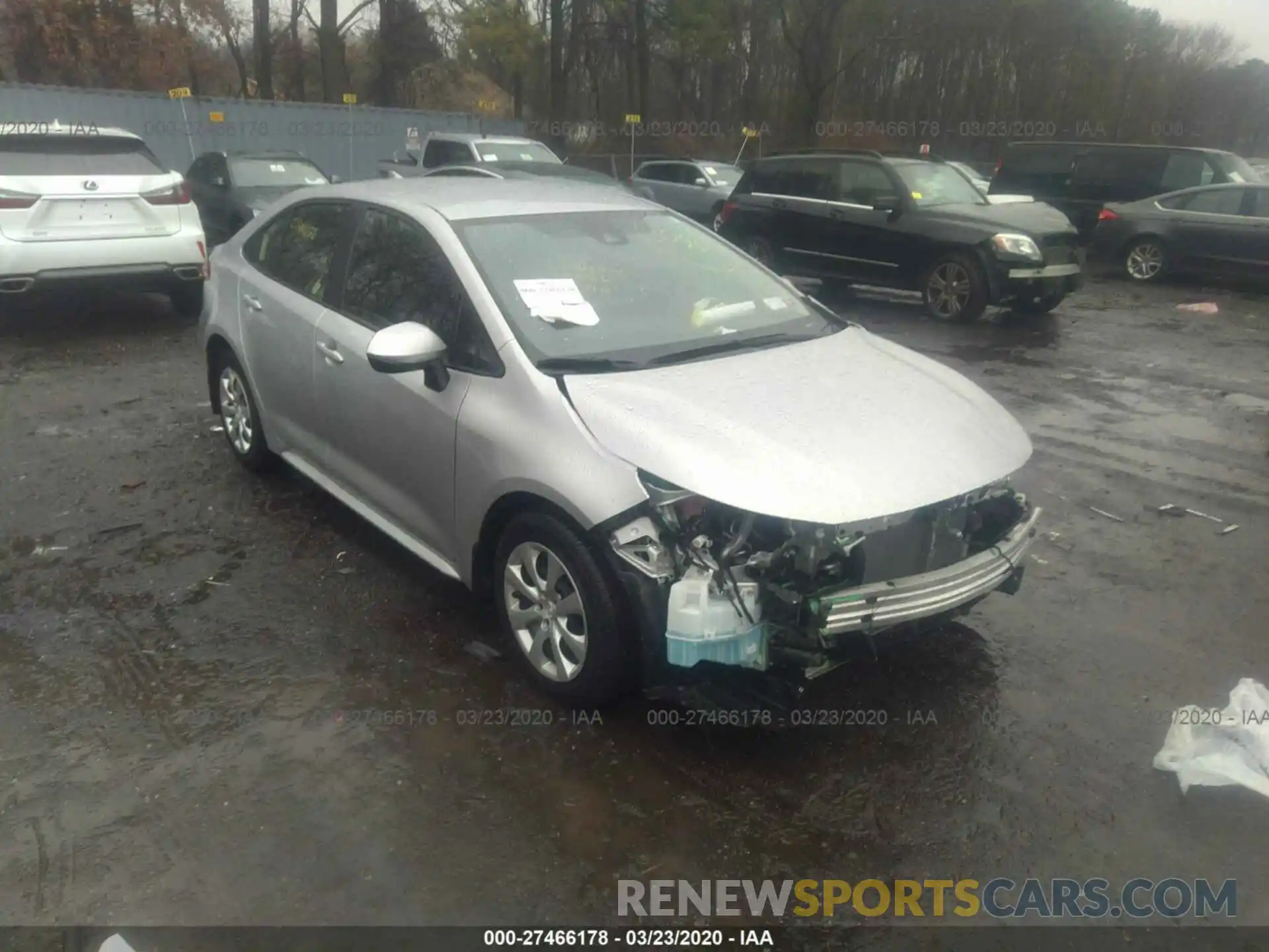 1 Photograph of a damaged car JTDEPRAE2LJ031670 TOYOTA COROLLA 2020