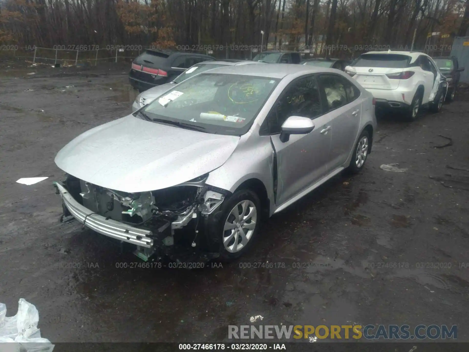 2 Photograph of a damaged car JTDEPRAE2LJ031670 TOYOTA COROLLA 2020