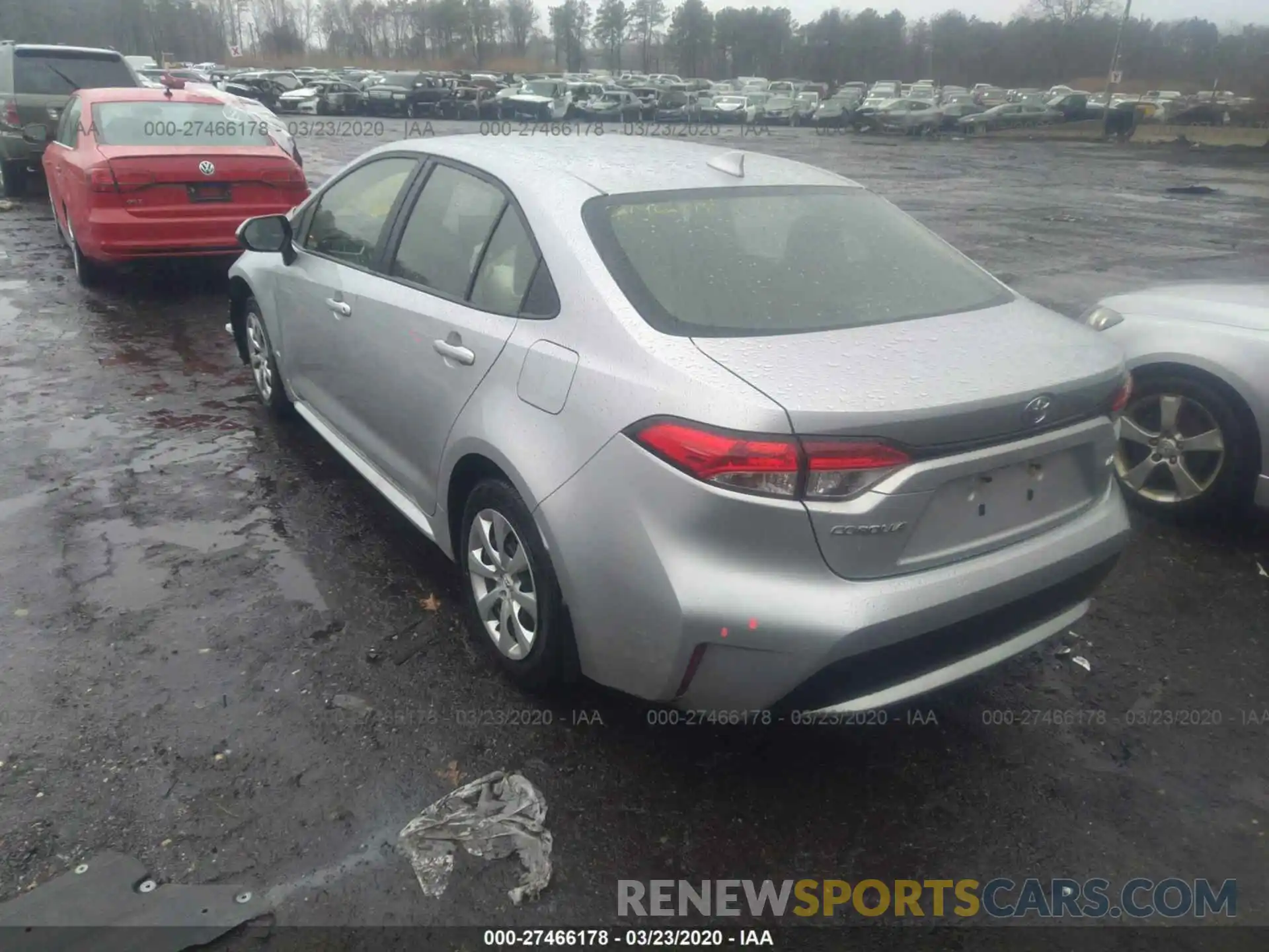 3 Photograph of a damaged car JTDEPRAE2LJ031670 TOYOTA COROLLA 2020