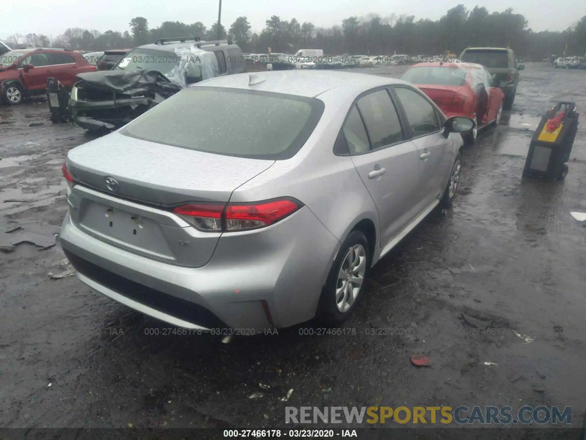 4 Photograph of a damaged car JTDEPRAE2LJ031670 TOYOTA COROLLA 2020