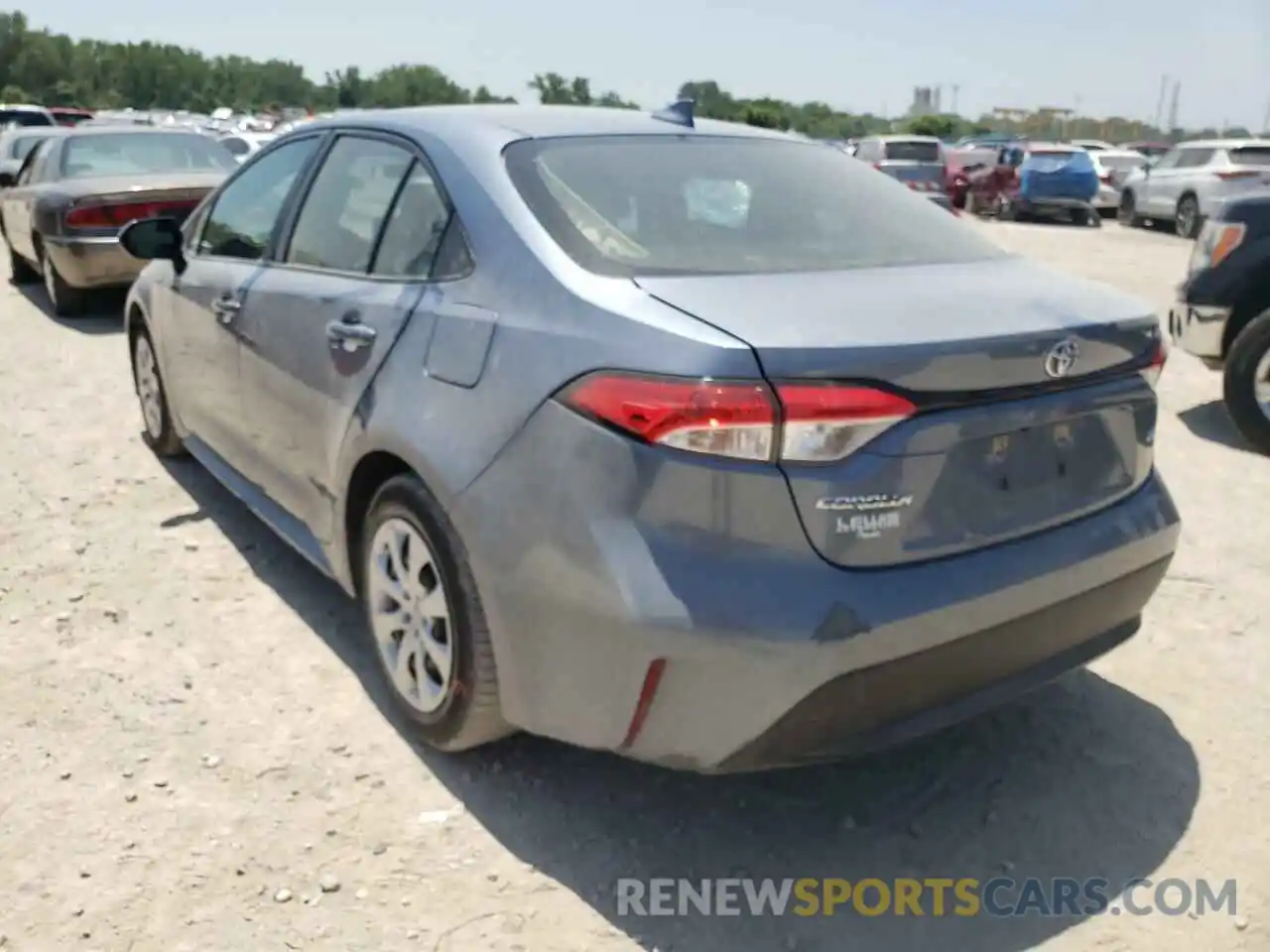 3 Photograph of a damaged car JTDEPRAE2LJ031927 TOYOTA COROLLA 2020