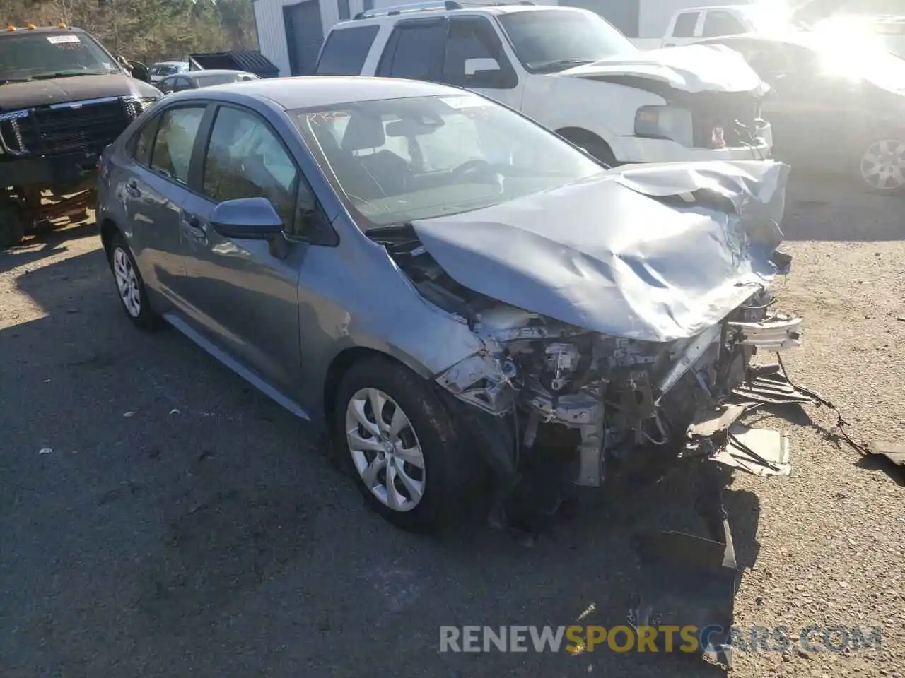 1 Photograph of a damaged car JTDEPRAE2LJ032043 TOYOTA COROLLA 2020