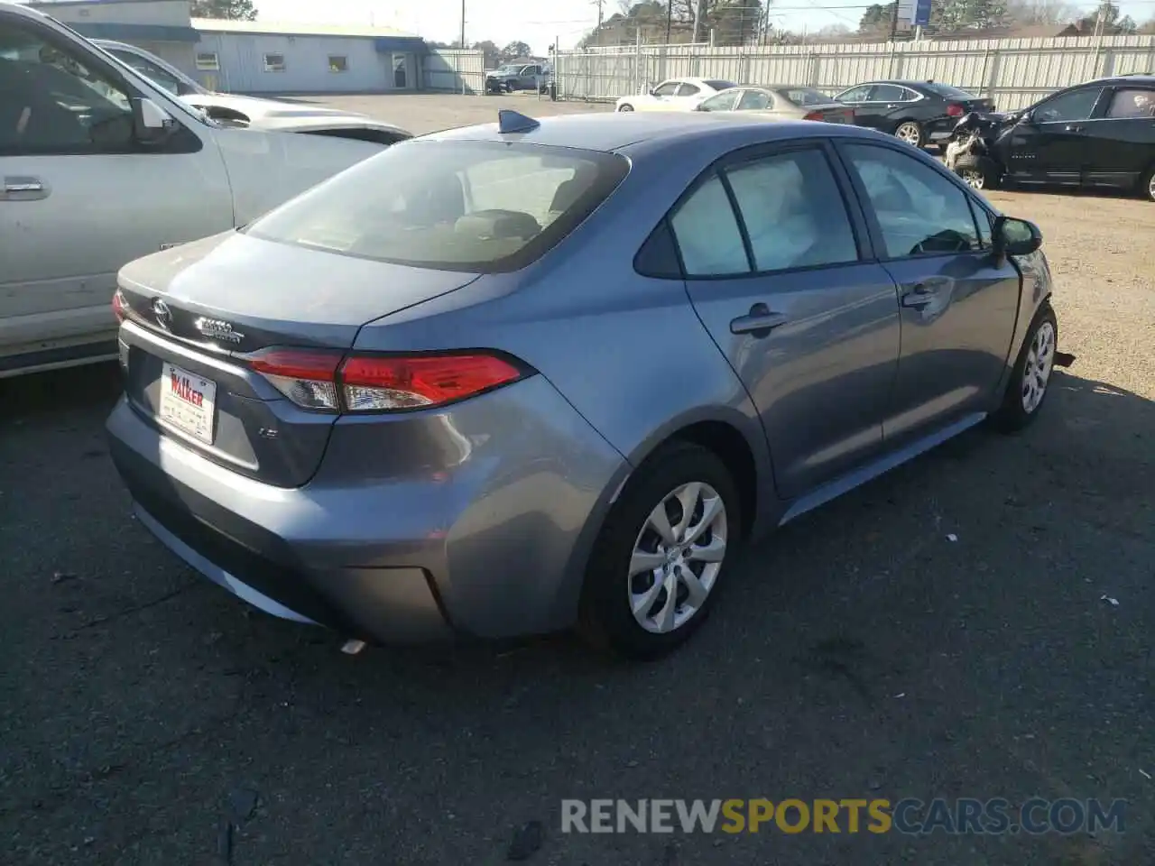 4 Photograph of a damaged car JTDEPRAE2LJ032043 TOYOTA COROLLA 2020