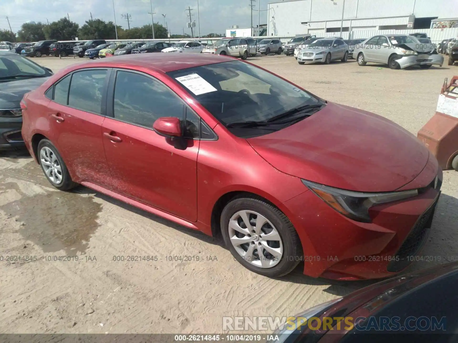 1 Photograph of a damaged car JTDEPRAE2LJ032091 TOYOTA COROLLA 2020