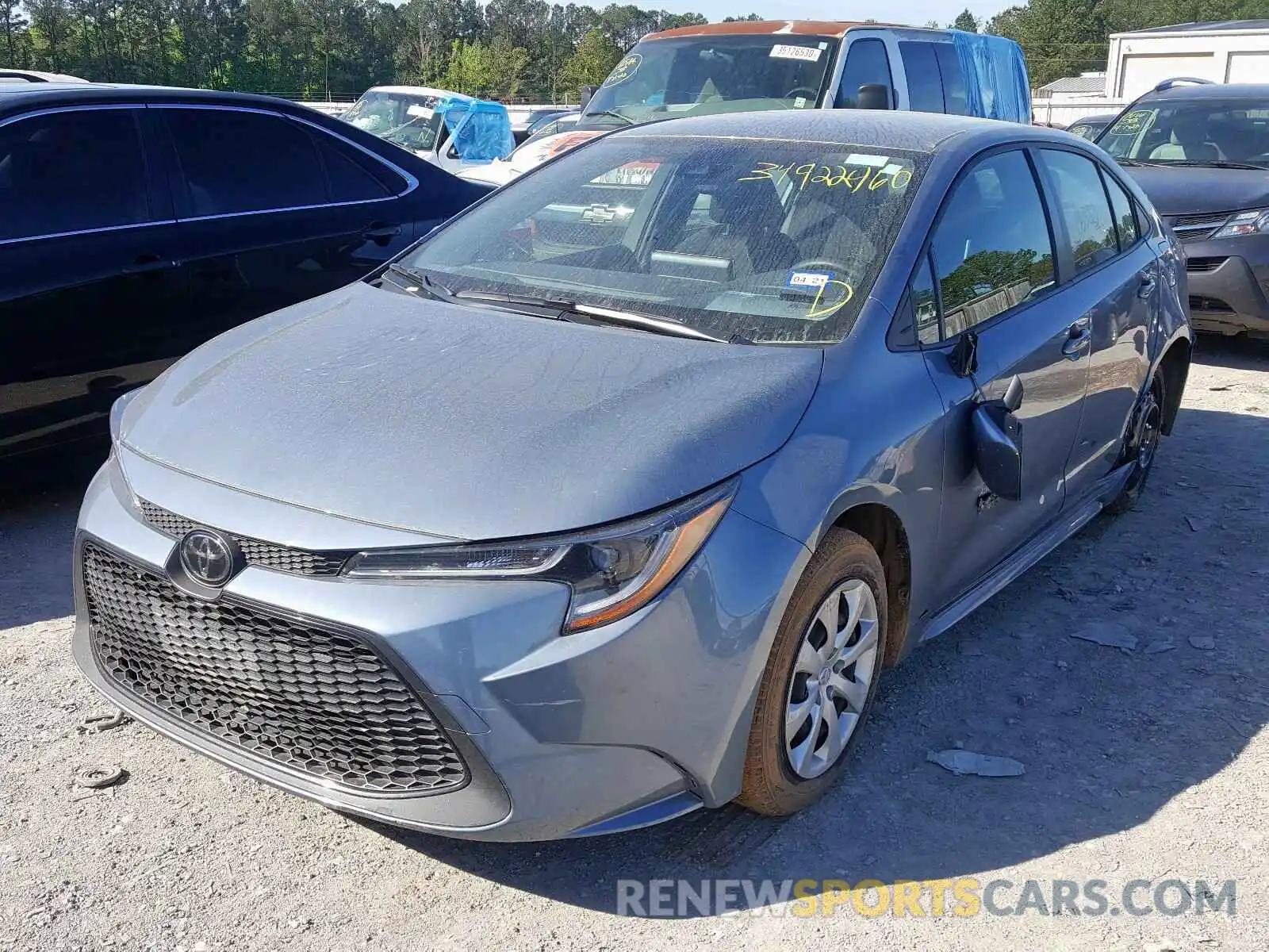 2 Photograph of a damaged car JTDEPRAE2LJ032513 TOYOTA COROLLA 2020