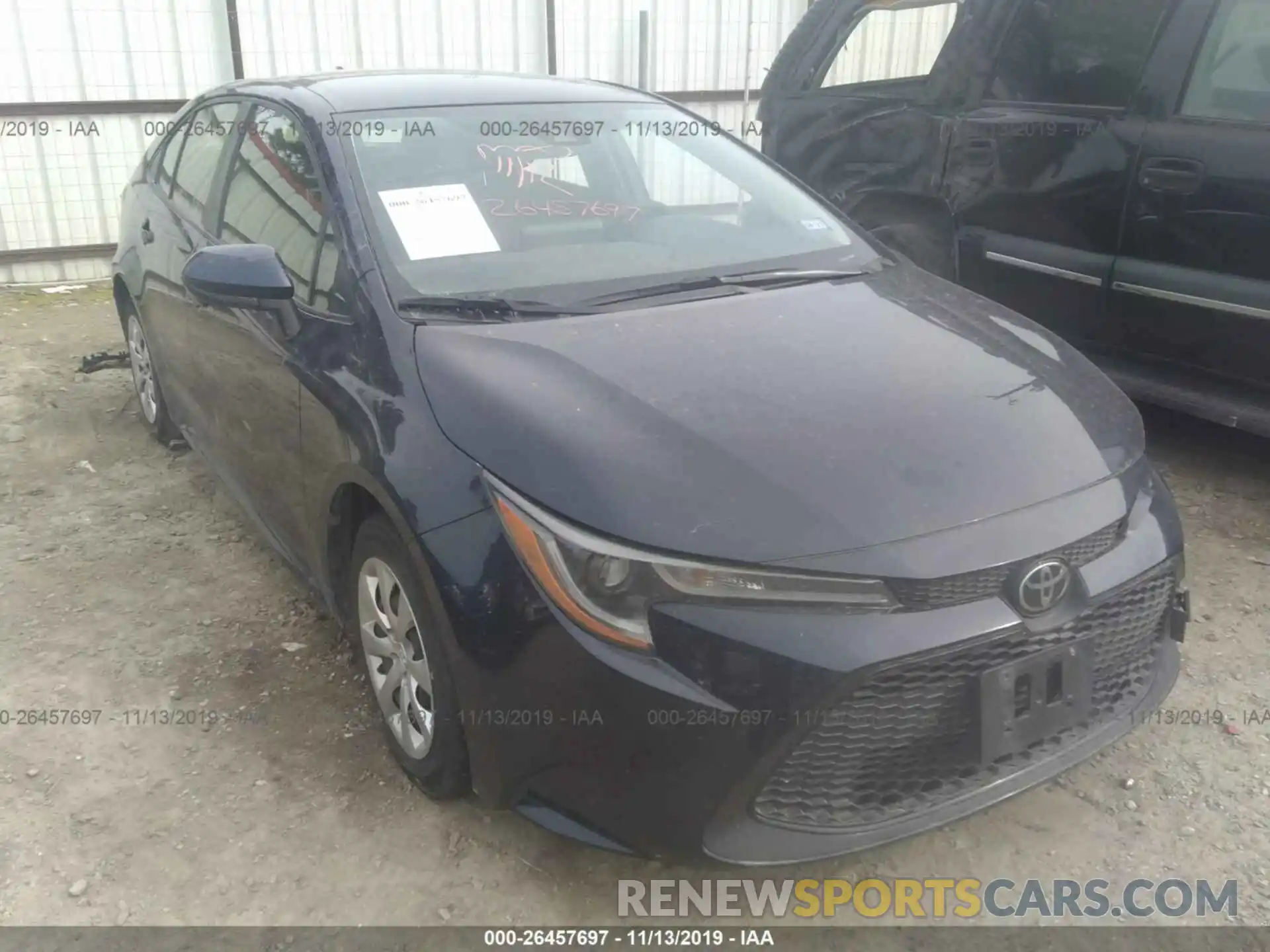 1 Photograph of a damaged car JTDEPRAE2LJ032561 TOYOTA COROLLA 2020