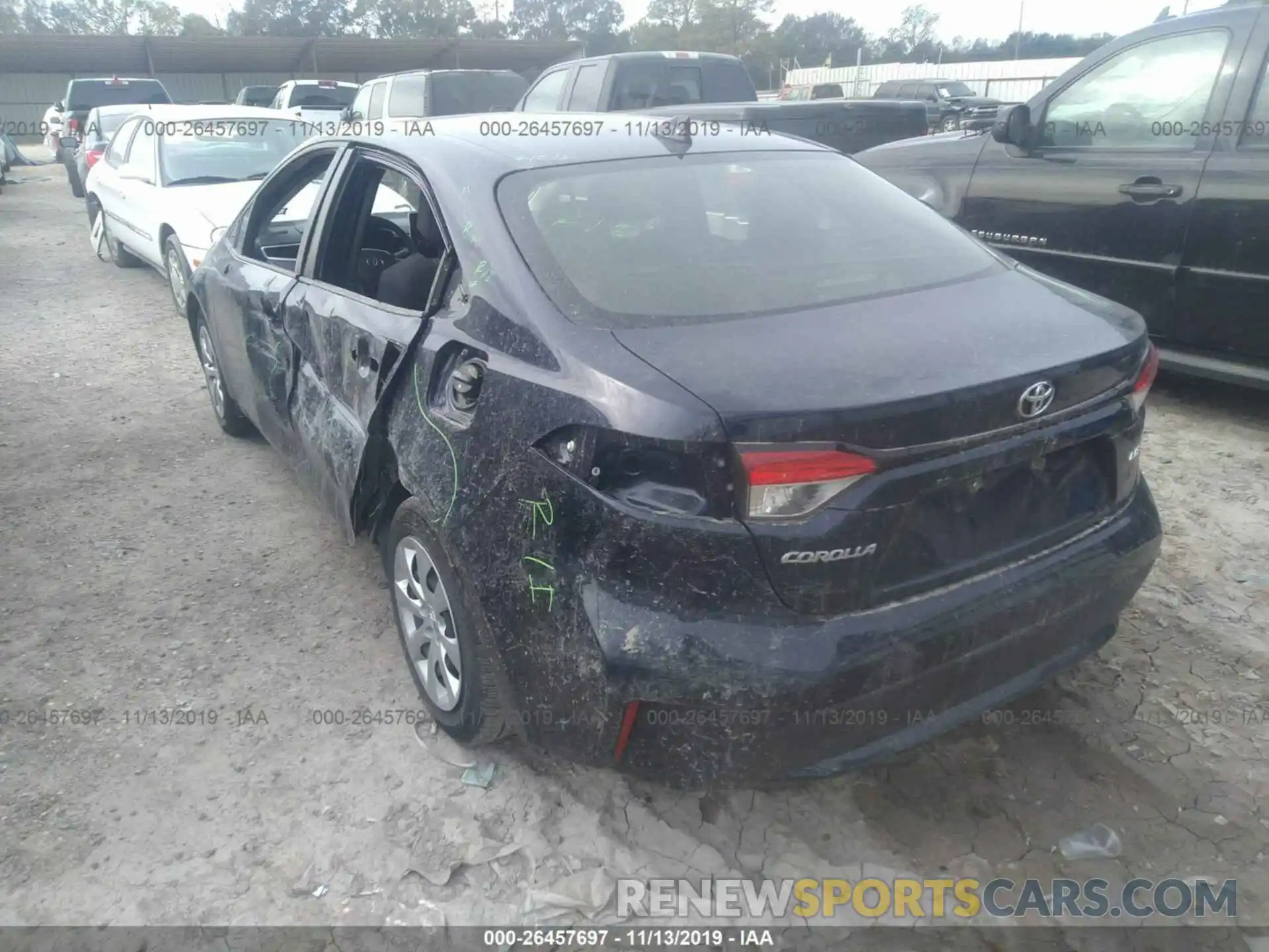 3 Photograph of a damaged car JTDEPRAE2LJ032561 TOYOTA COROLLA 2020