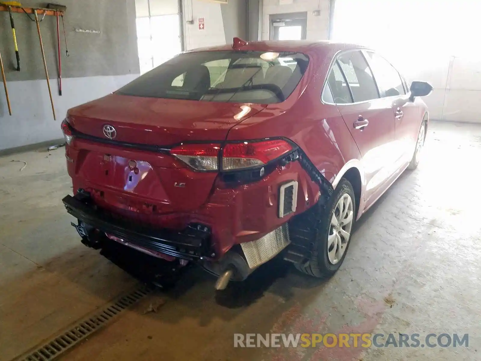 4 Photograph of a damaged car JTDEPRAE2LJ033340 TOYOTA COROLLA 2020