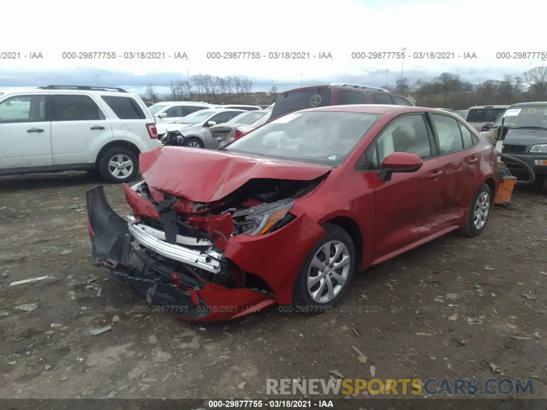 2 Photograph of a damaged car JTDEPRAE2LJ033659 TOYOTA COROLLA 2020