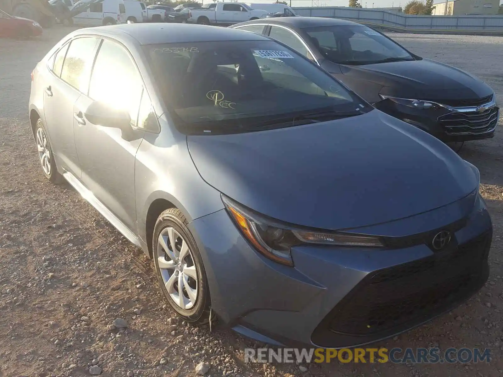 1 Photograph of a damaged car JTDEPRAE2LJ033743 TOYOTA COROLLA 2020