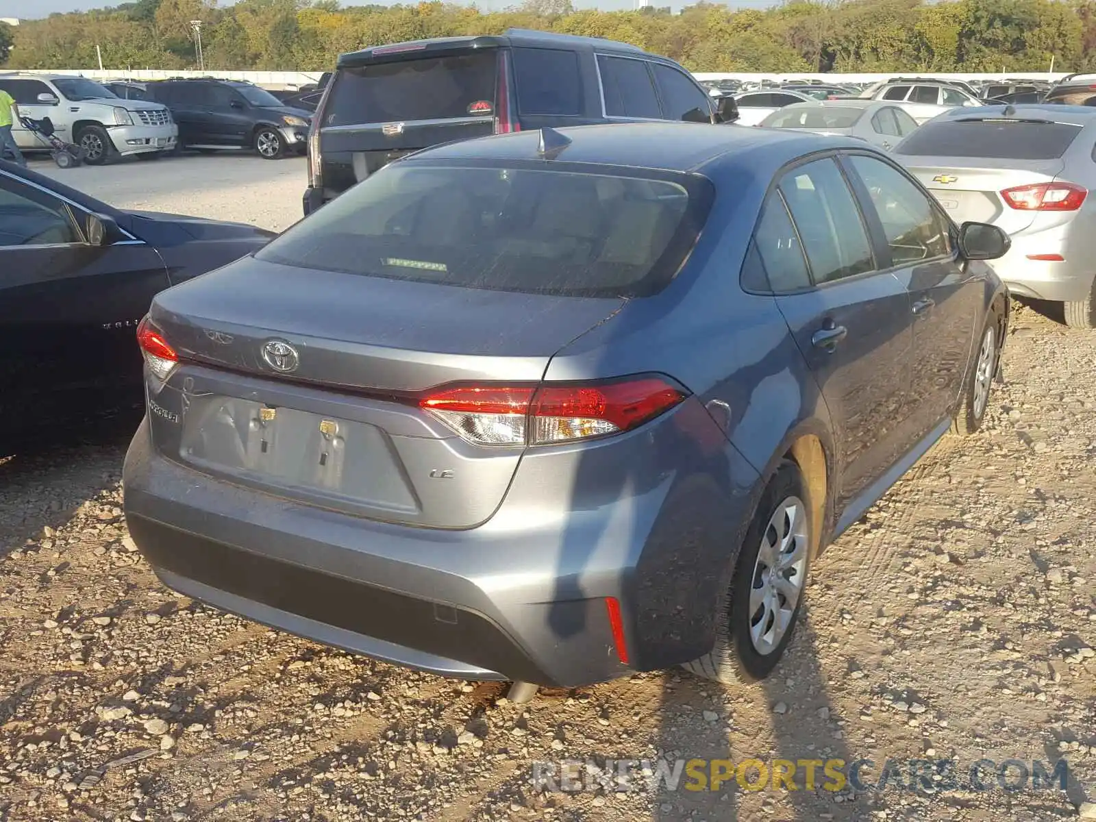 4 Photograph of a damaged car JTDEPRAE2LJ033743 TOYOTA COROLLA 2020