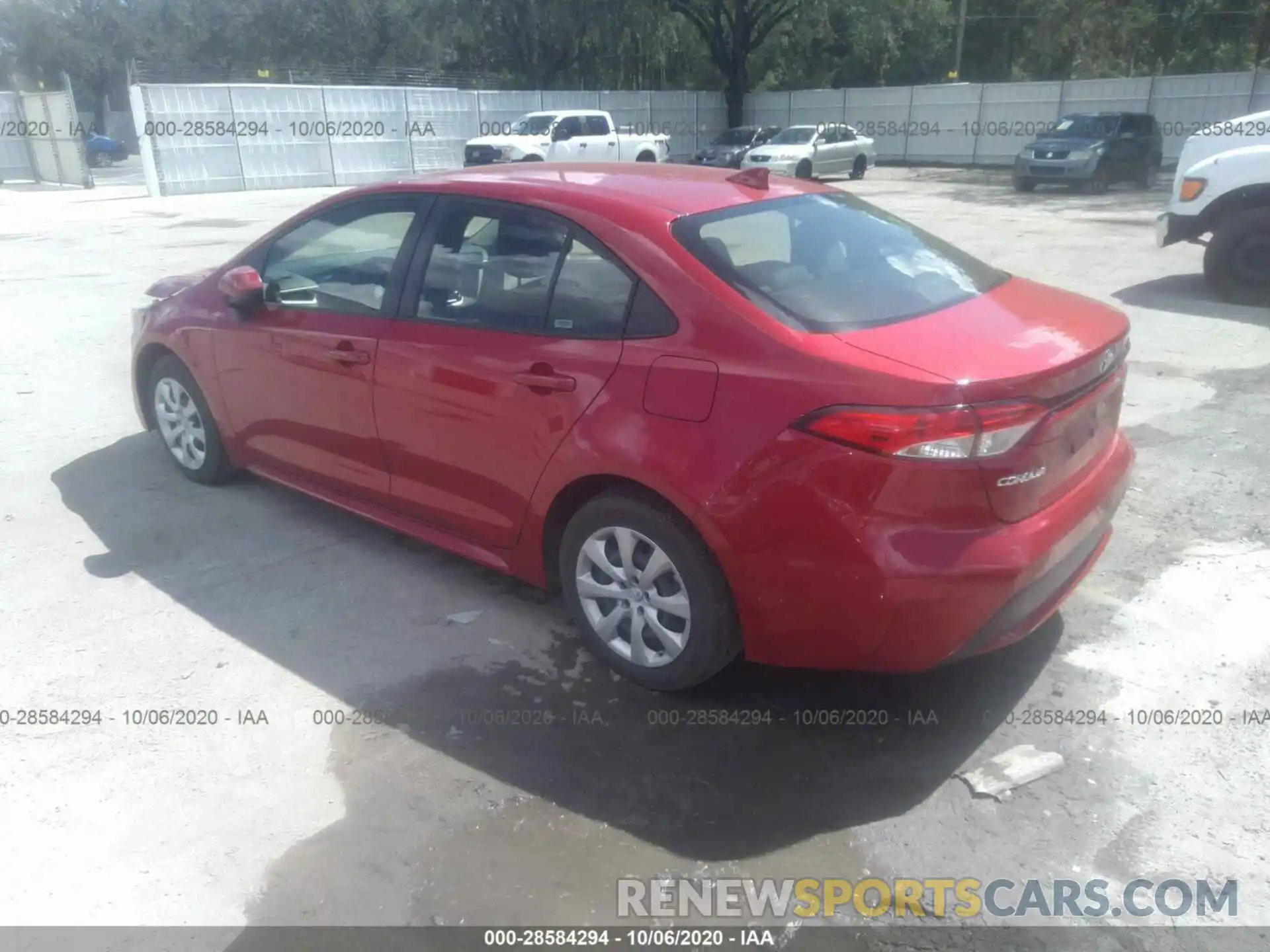 3 Photograph of a damaged car JTDEPRAE2LJ033855 TOYOTA COROLLA 2020