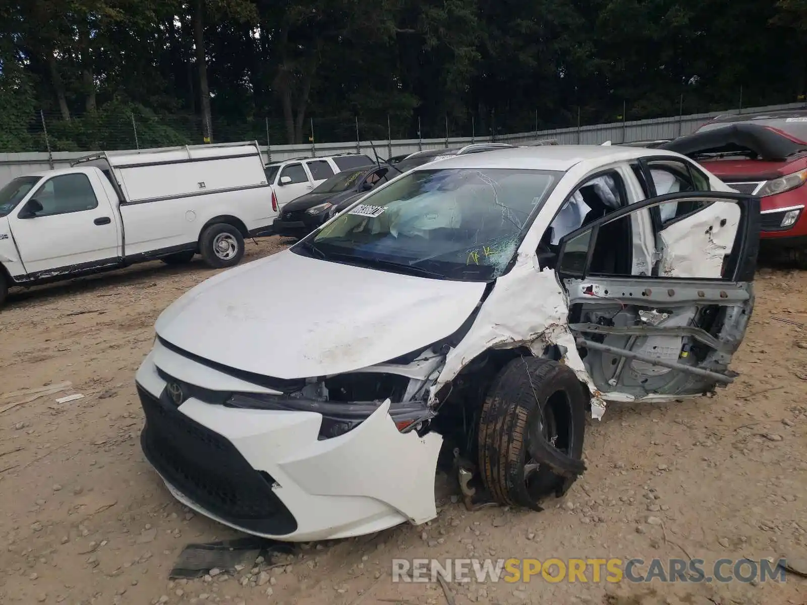 2 Photograph of a damaged car JTDEPRAE2LJ034066 TOYOTA COROLLA 2020