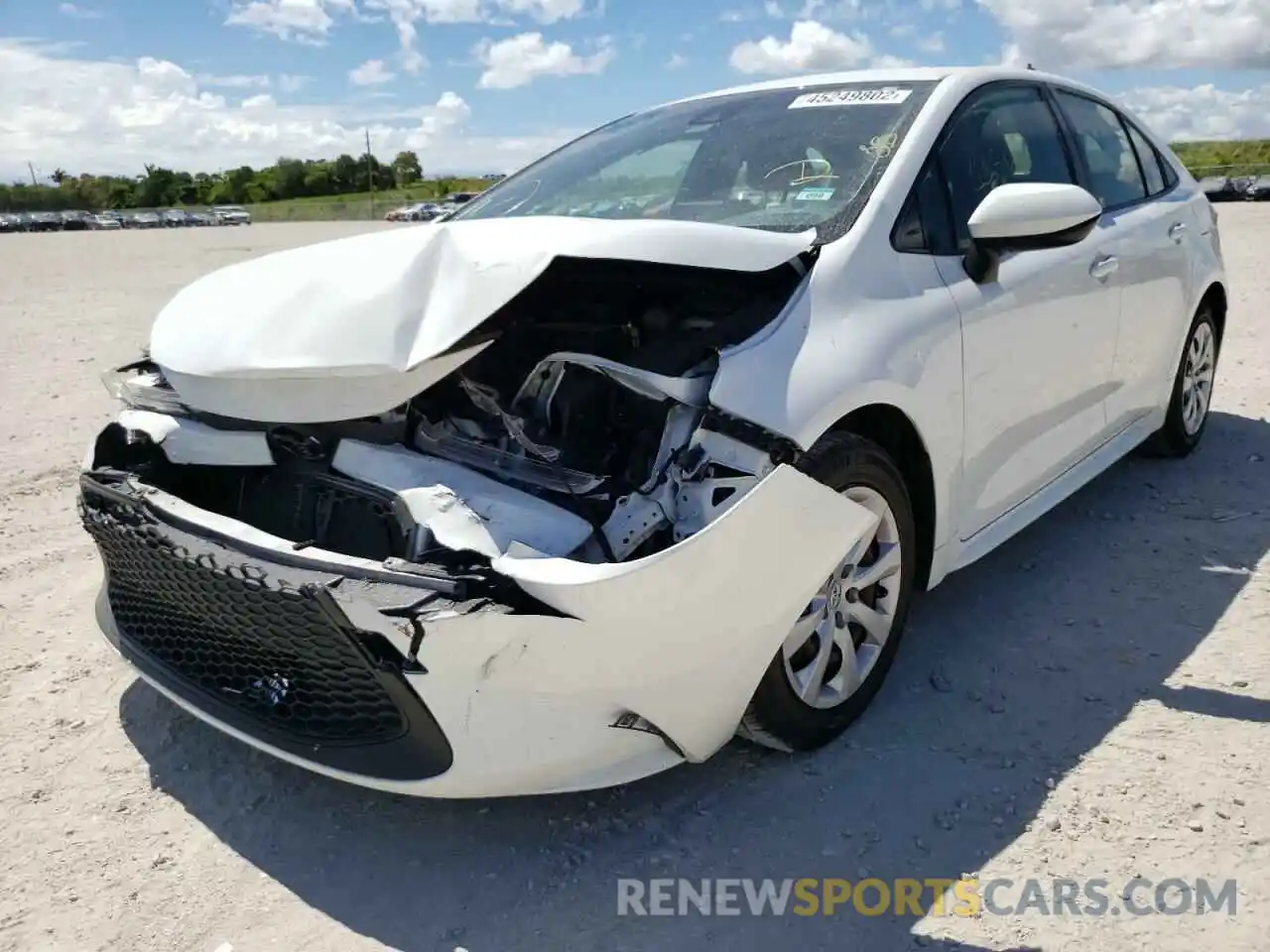 2 Photograph of a damaged car JTDEPRAE2LJ034407 TOYOTA COROLLA 2020