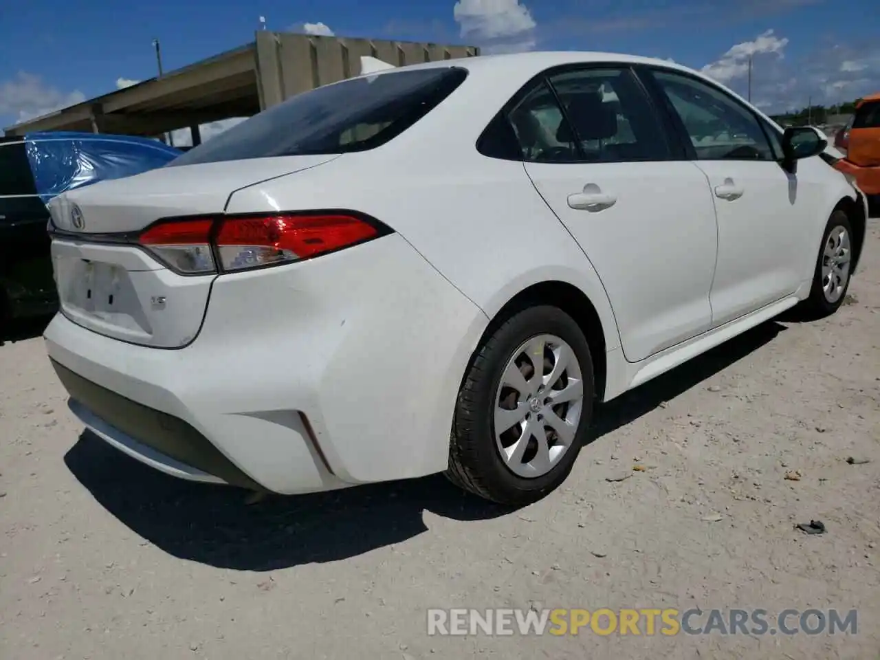 4 Photograph of a damaged car JTDEPRAE2LJ034407 TOYOTA COROLLA 2020