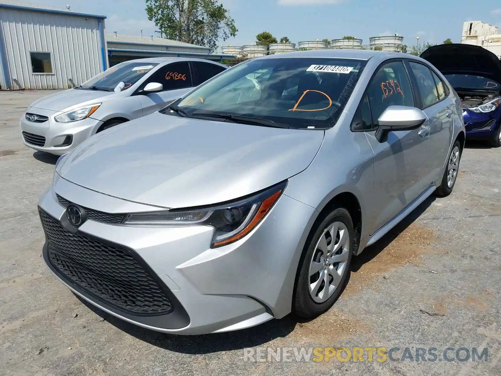 2 Photograph of a damaged car JTDEPRAE2LJ034634 TOYOTA COROLLA 2020