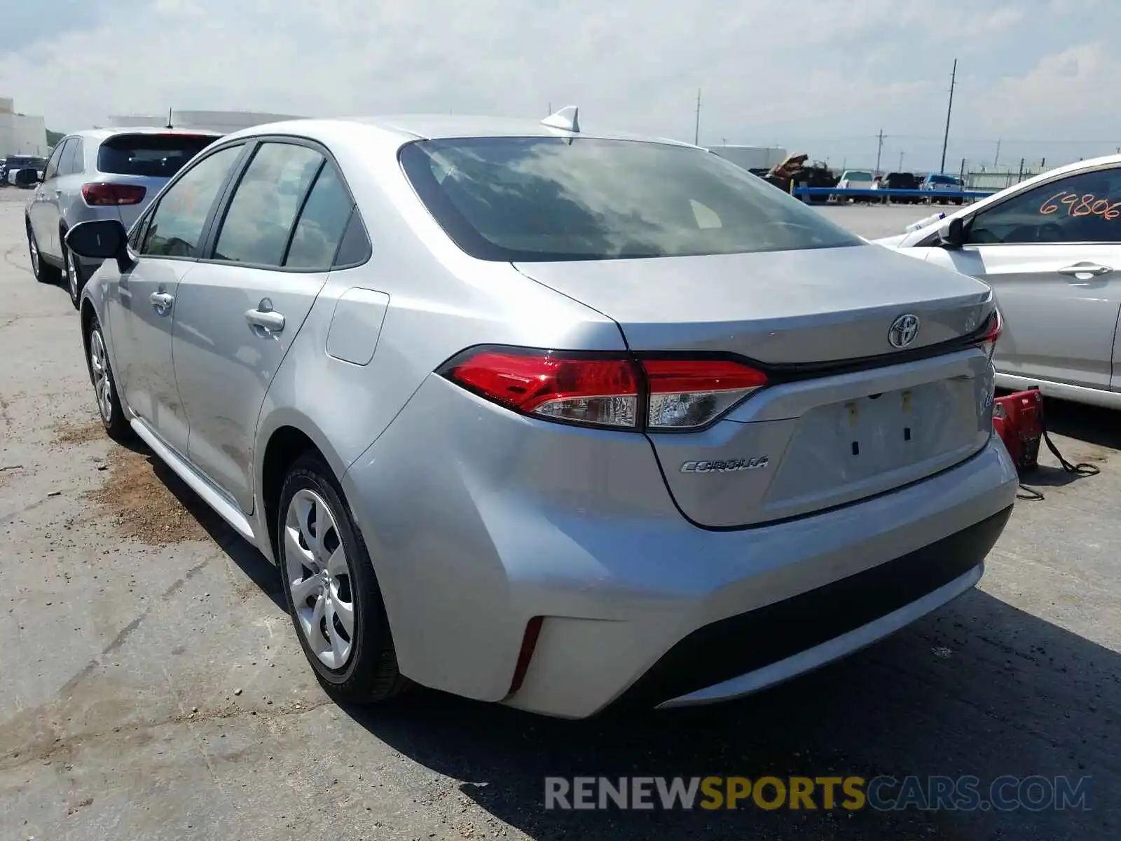 3 Photograph of a damaged car JTDEPRAE2LJ034634 TOYOTA COROLLA 2020