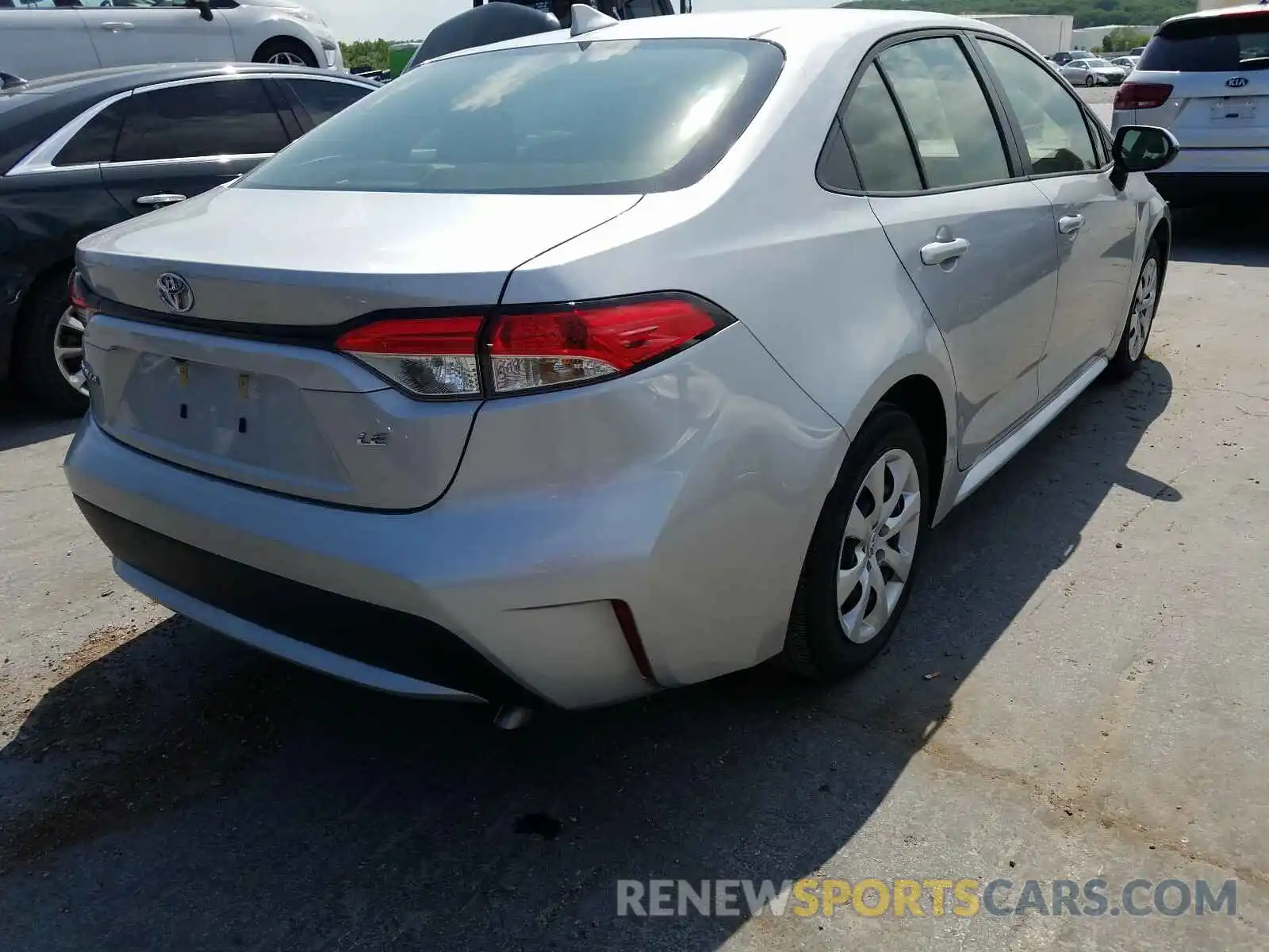 4 Photograph of a damaged car JTDEPRAE2LJ034634 TOYOTA COROLLA 2020