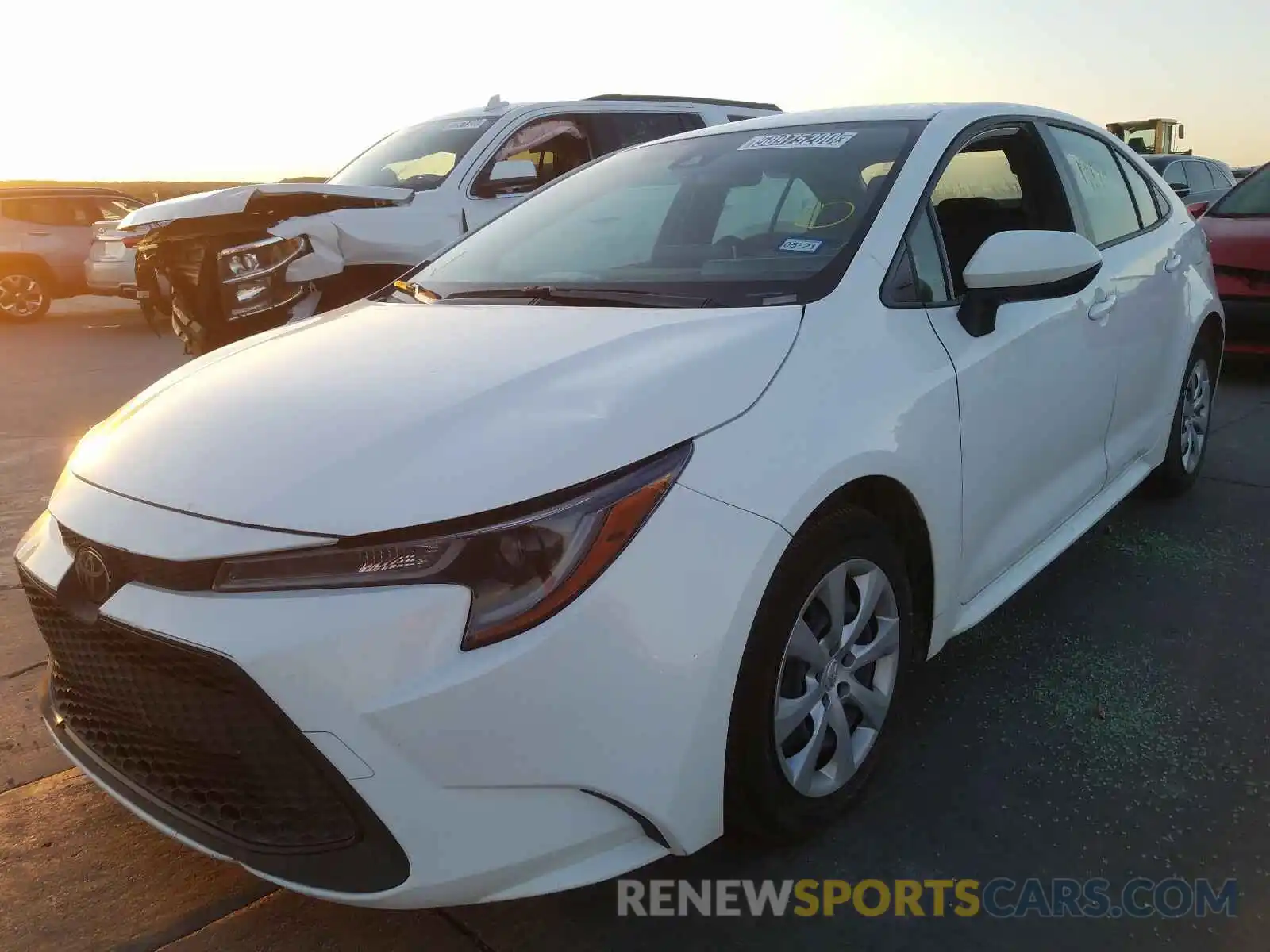 2 Photograph of a damaged car JTDEPRAE2LJ034875 TOYOTA COROLLA 2020