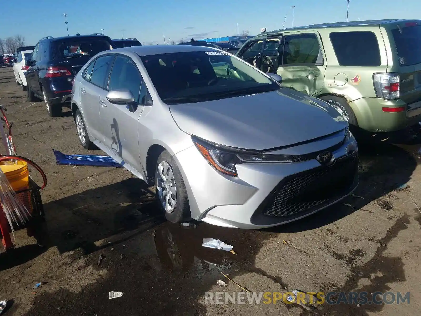 1 Photograph of a damaged car JTDEPRAE2LJ035234 TOYOTA COROLLA 2020